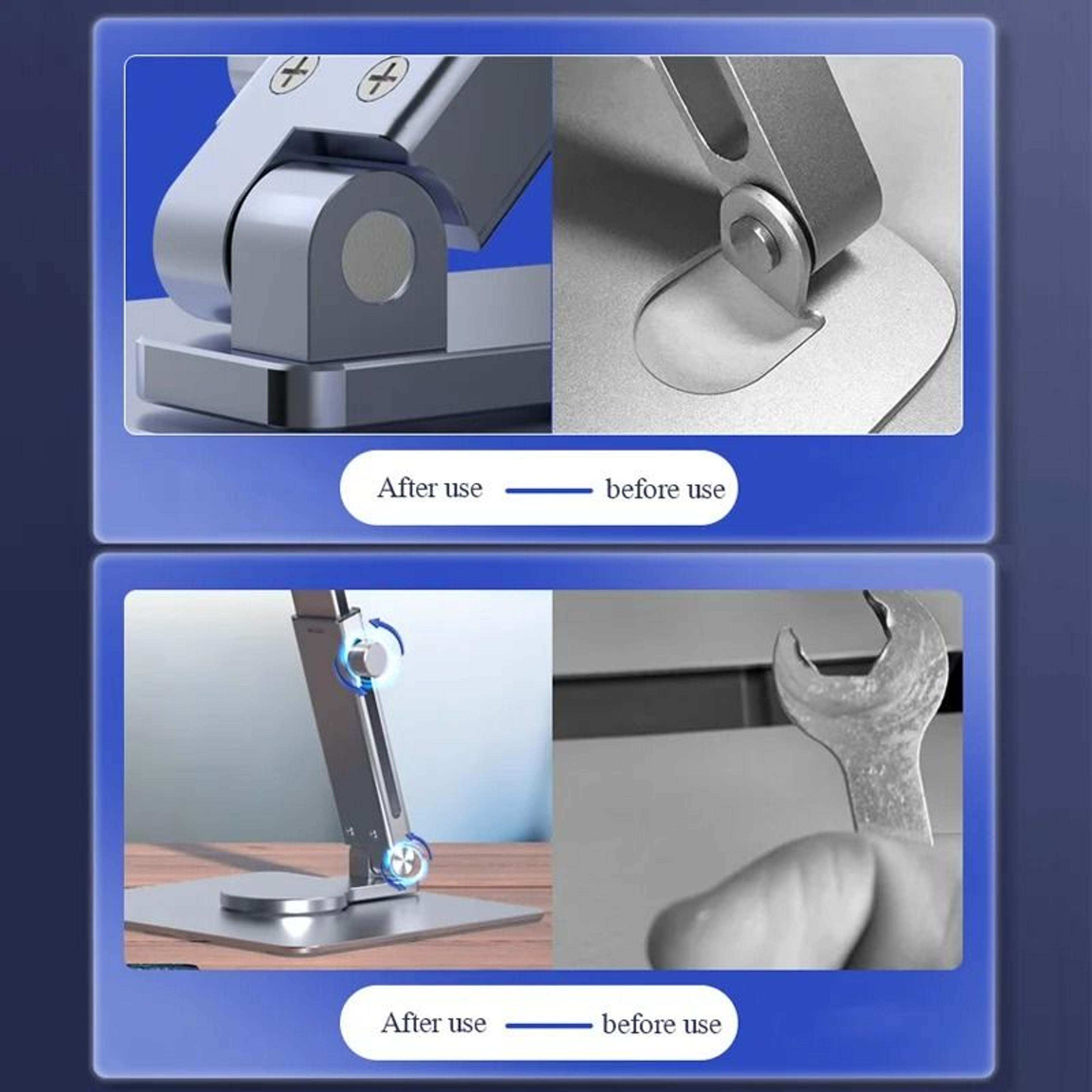 Aluminum Desktop Tablet Stand  HeavyDuty 360 Rotating Riser 5