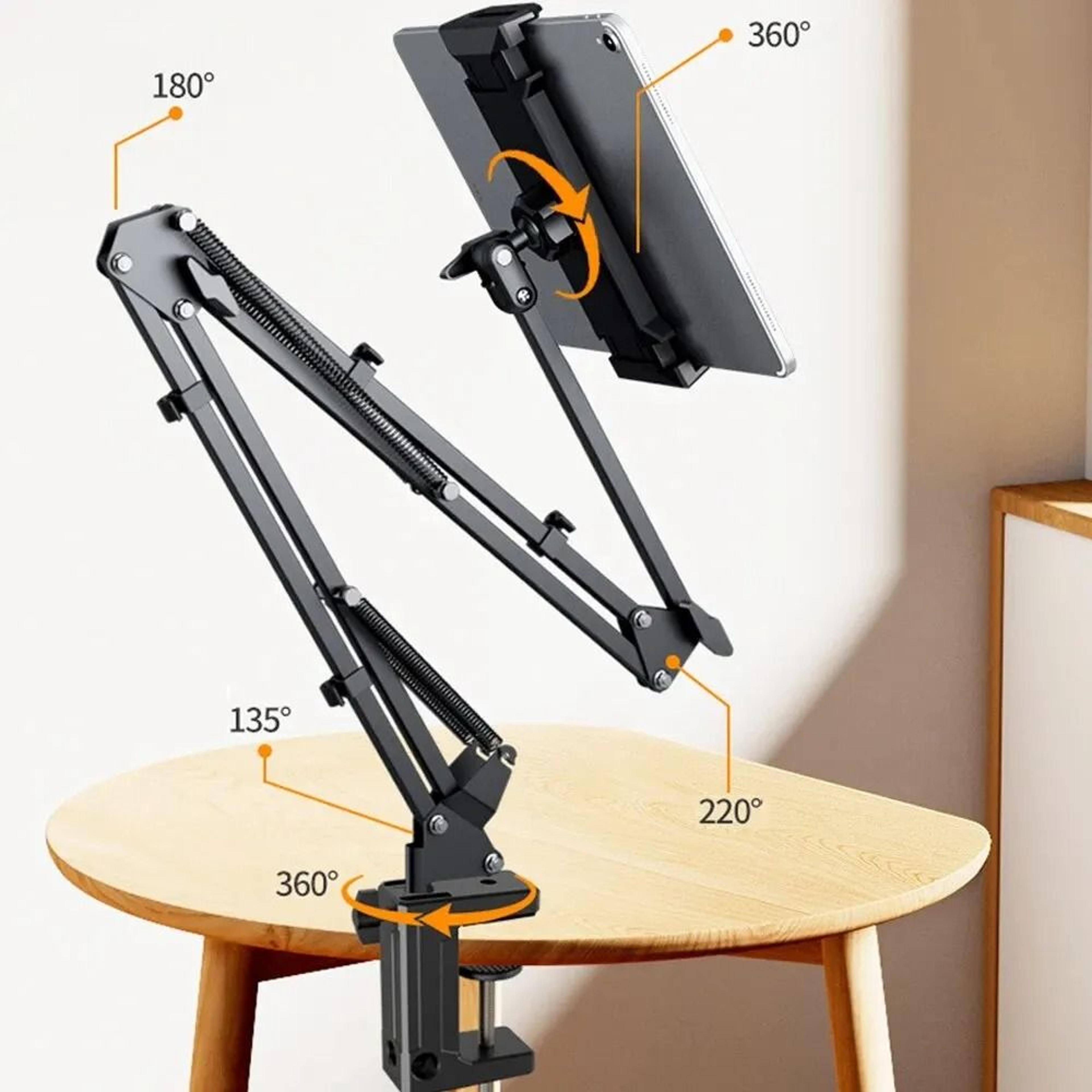 Aluminum Articulating Tablet Mount  360 Rotating Bed  Desktop Support 3