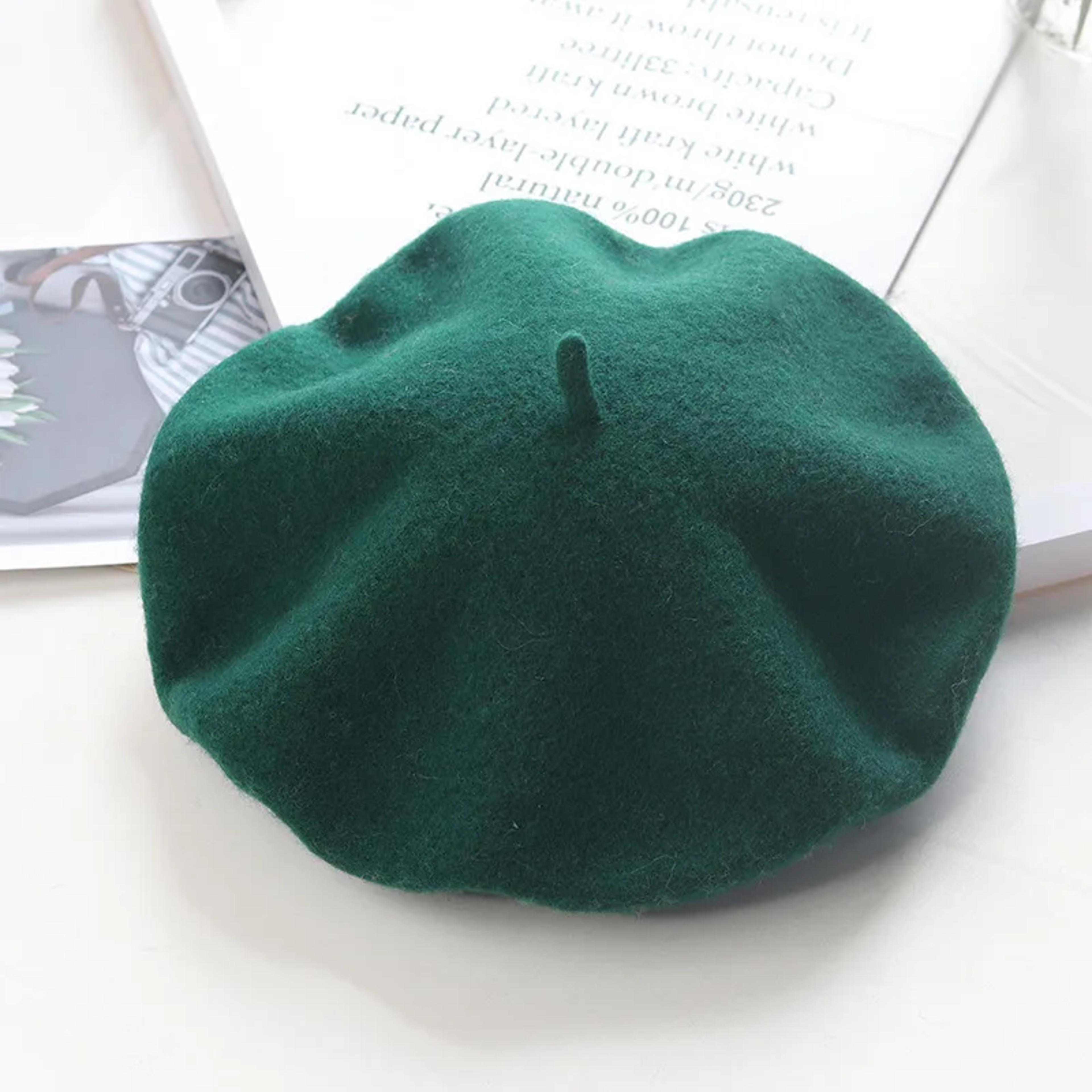 Winter wool beret for added warmth