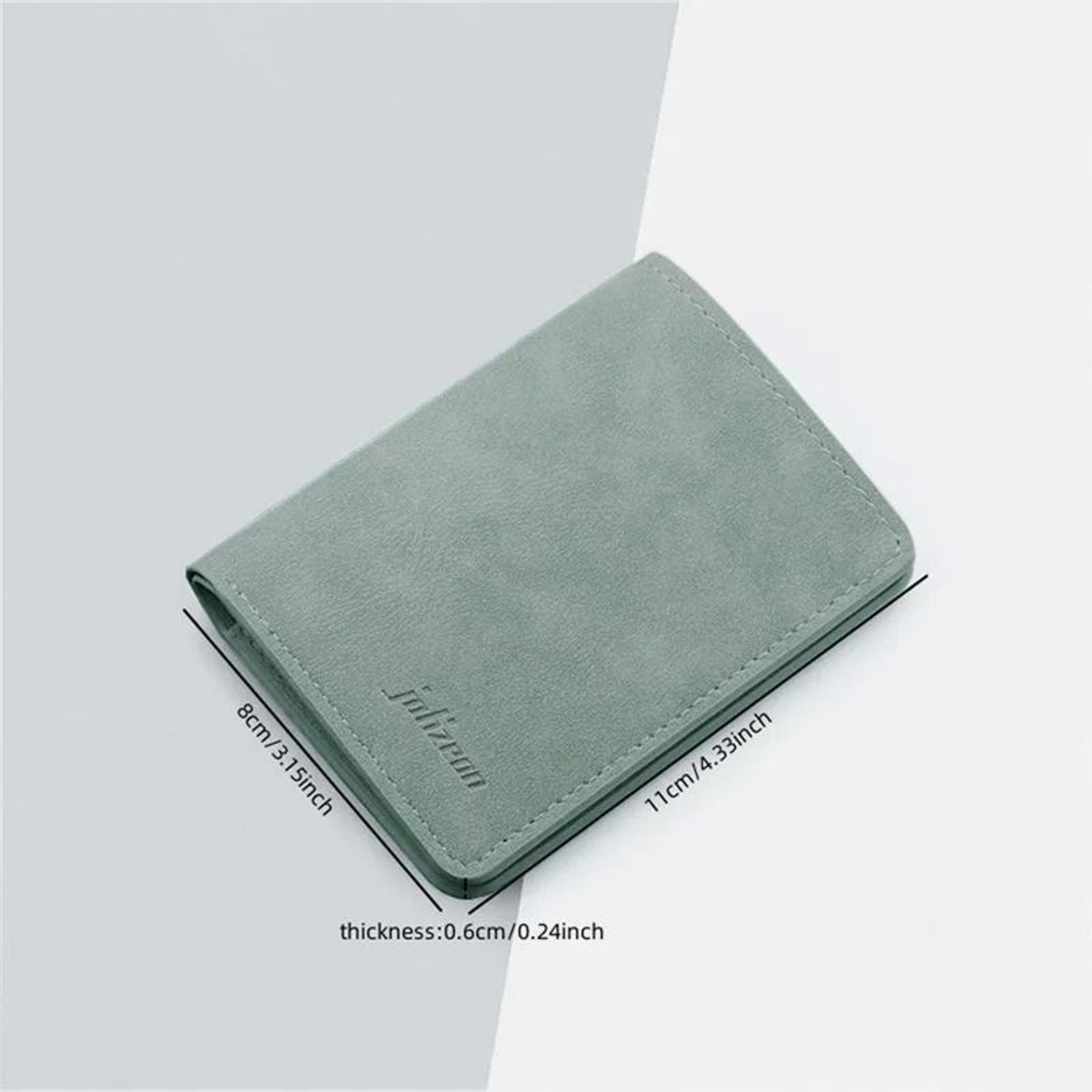 Mini Thin Vertical Wallet  Slim PU Leather Card Holder  Coin Pouch 4