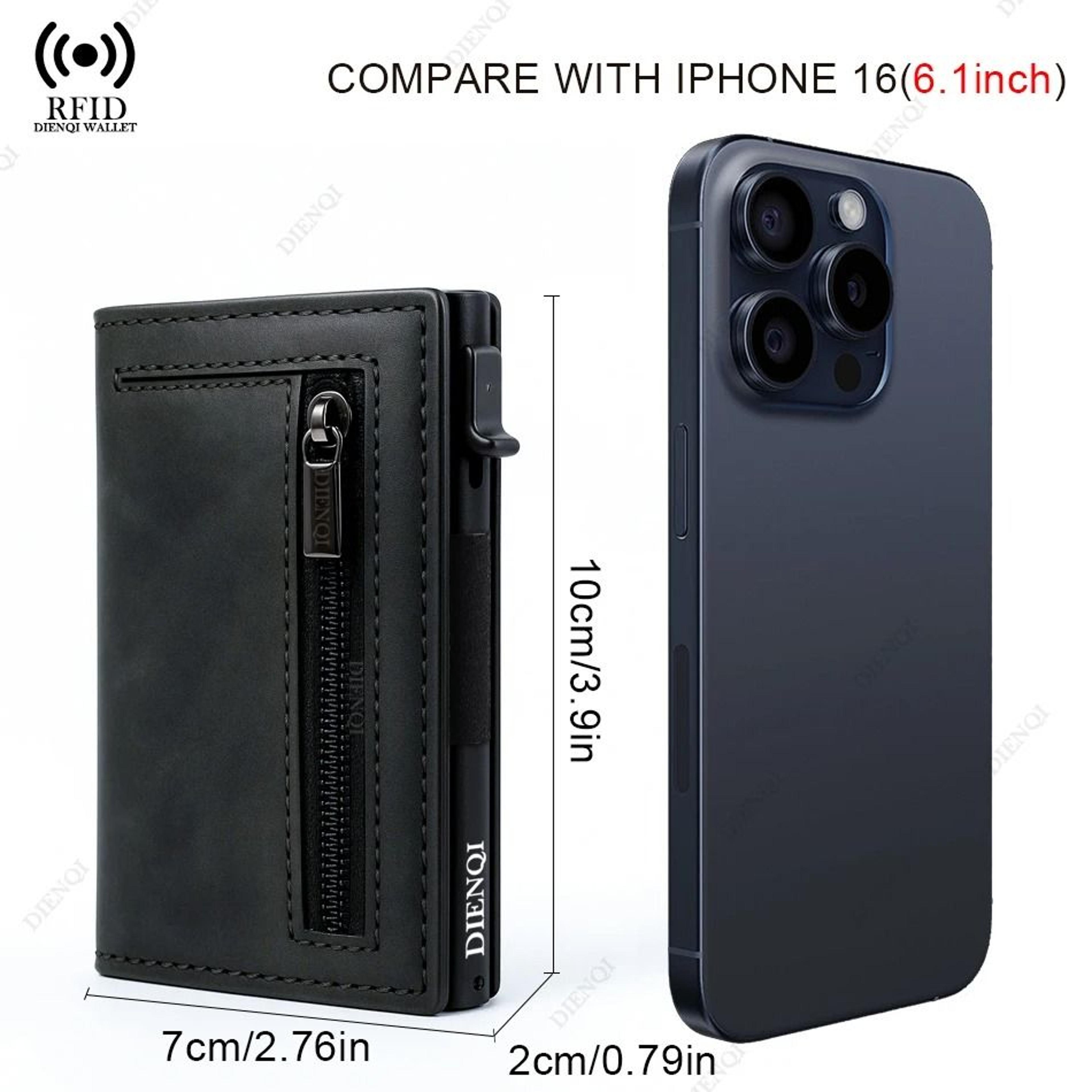 Magnetic Minimalist Wallet  Luxury RFIDBlocking PopUp Cardholder 3