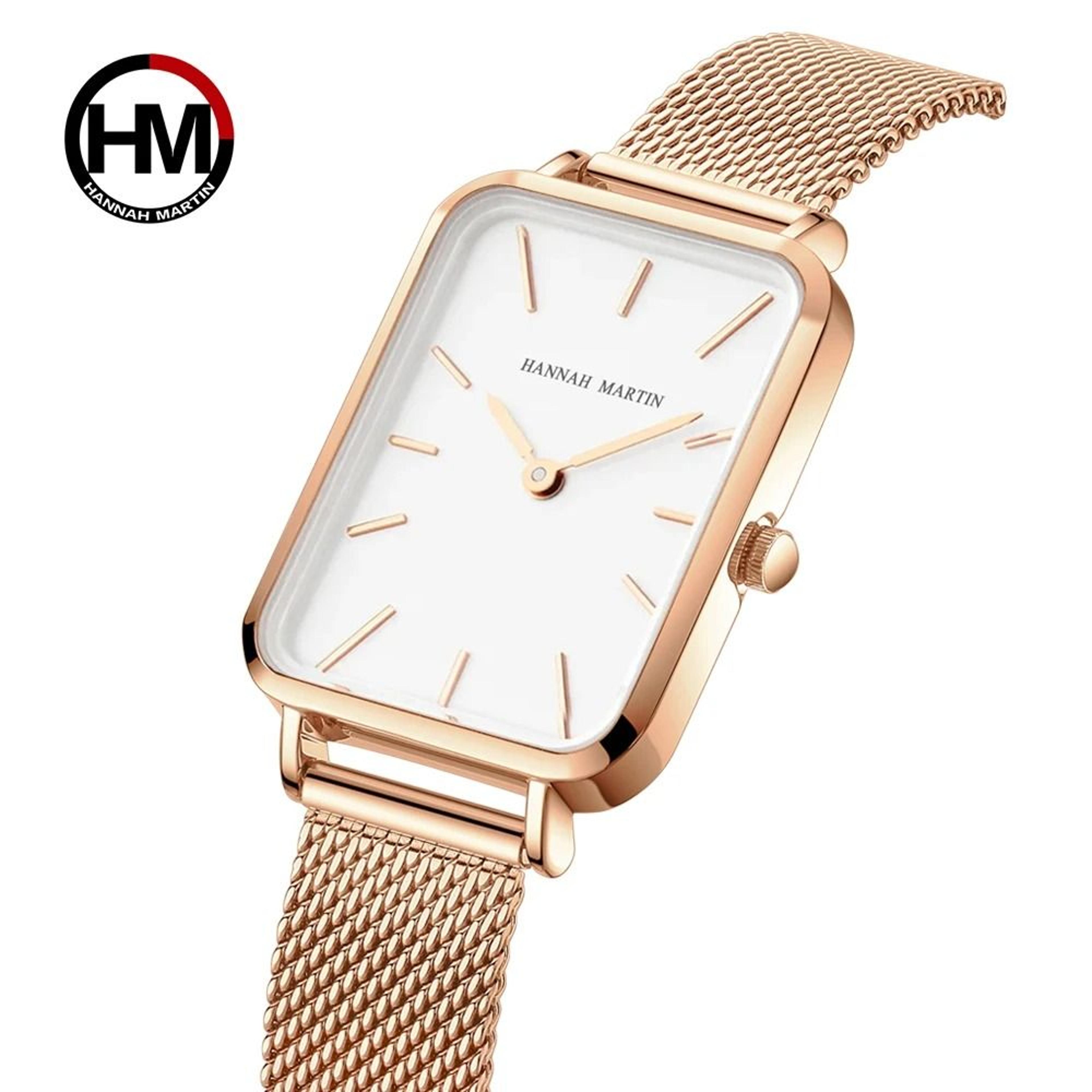 Elegant Square Mesh Strap Watch 0