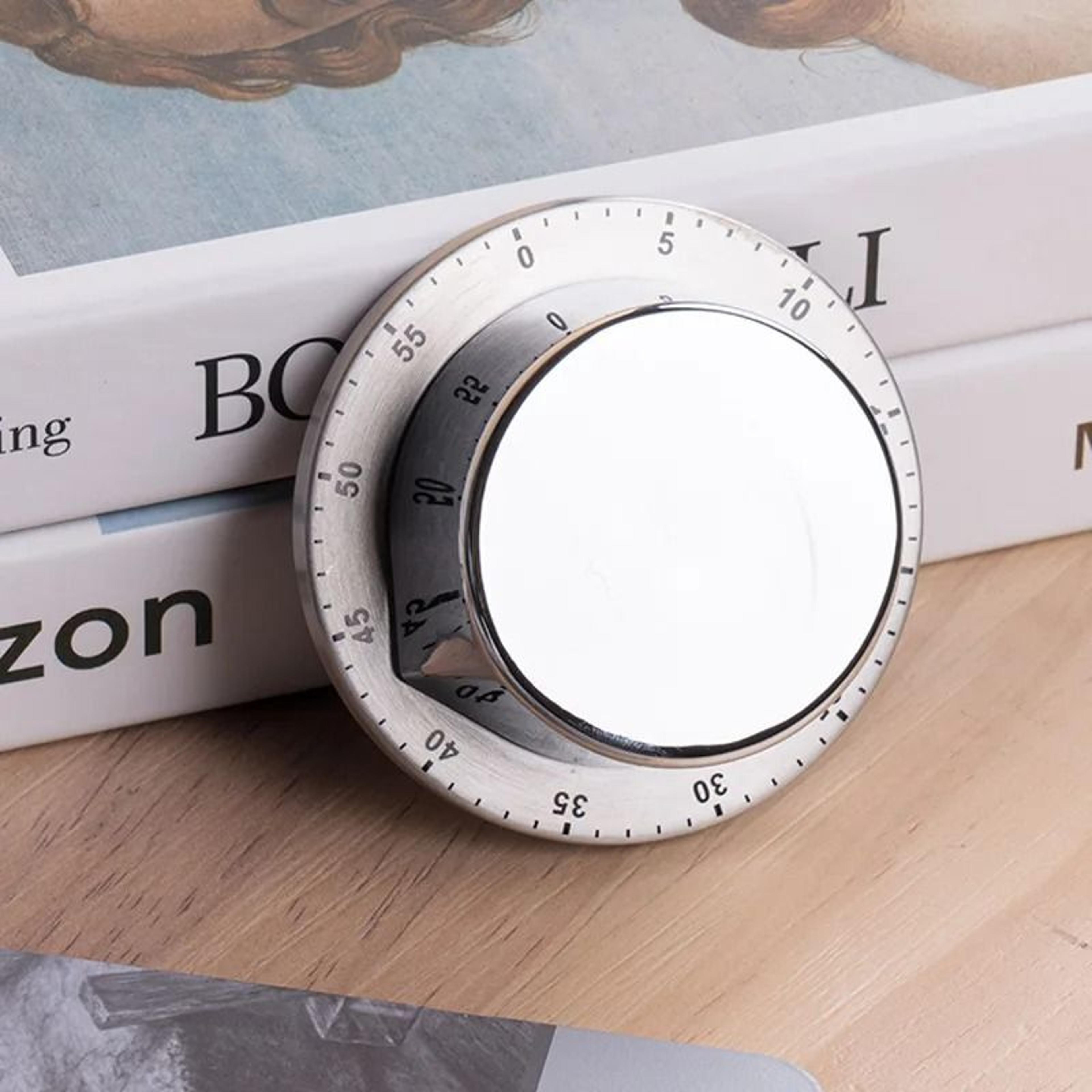 Magnetic Stainless Steel Mechanical Kitchen Timer 0