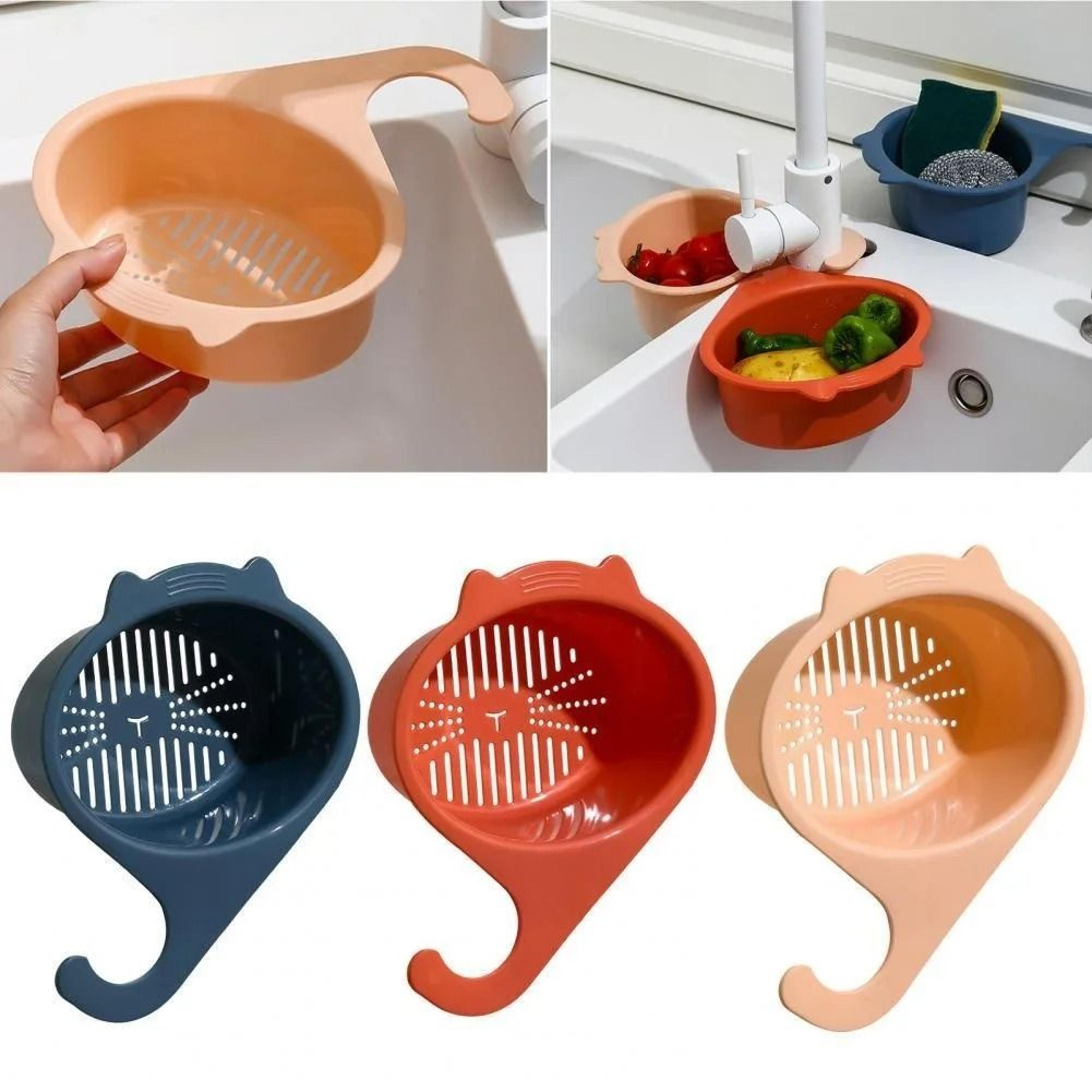 Whimsical CatSilhouette Corner Sink Strainer 3