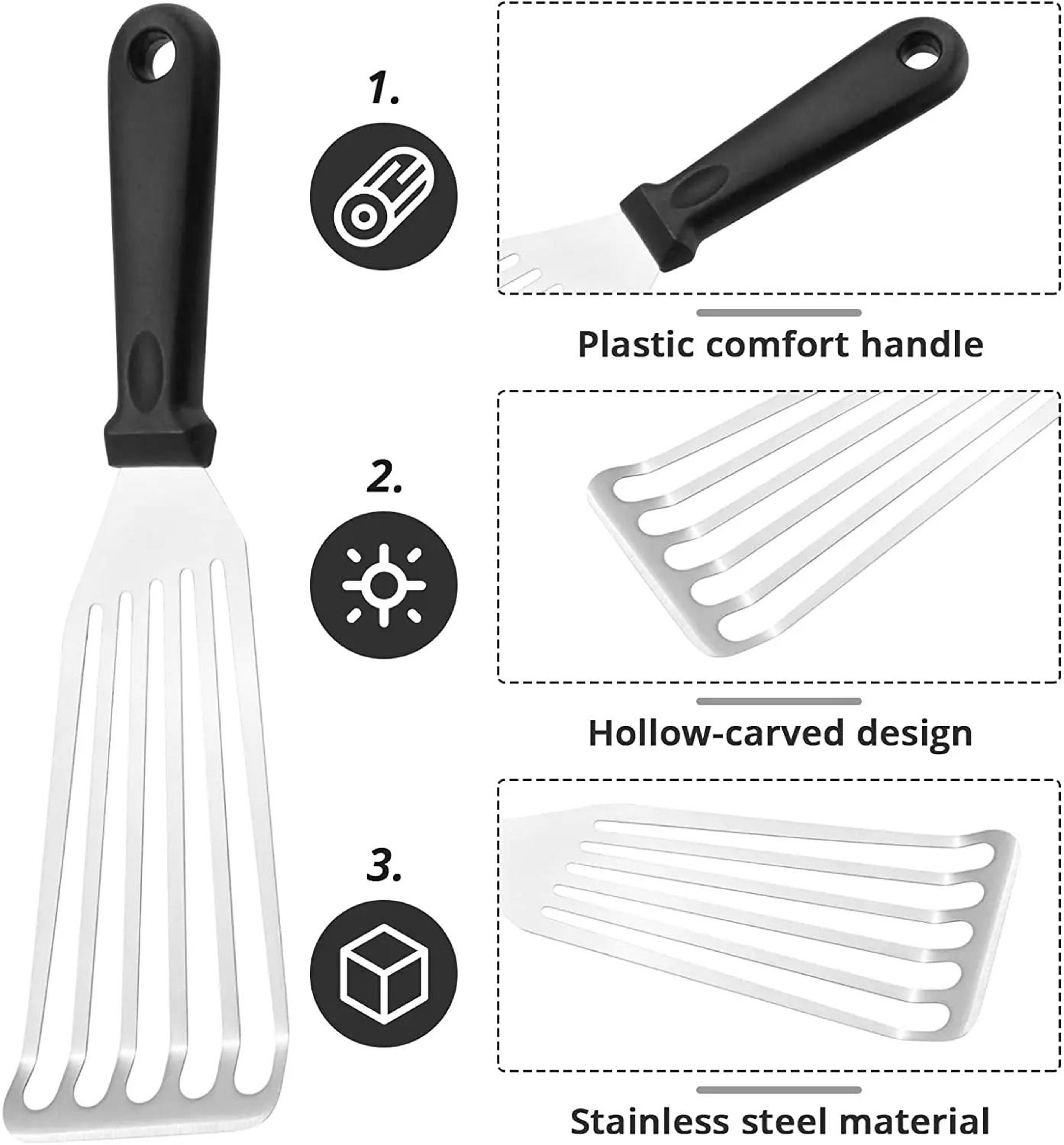 Stainless Steel Slotted Fish Spatula 3
