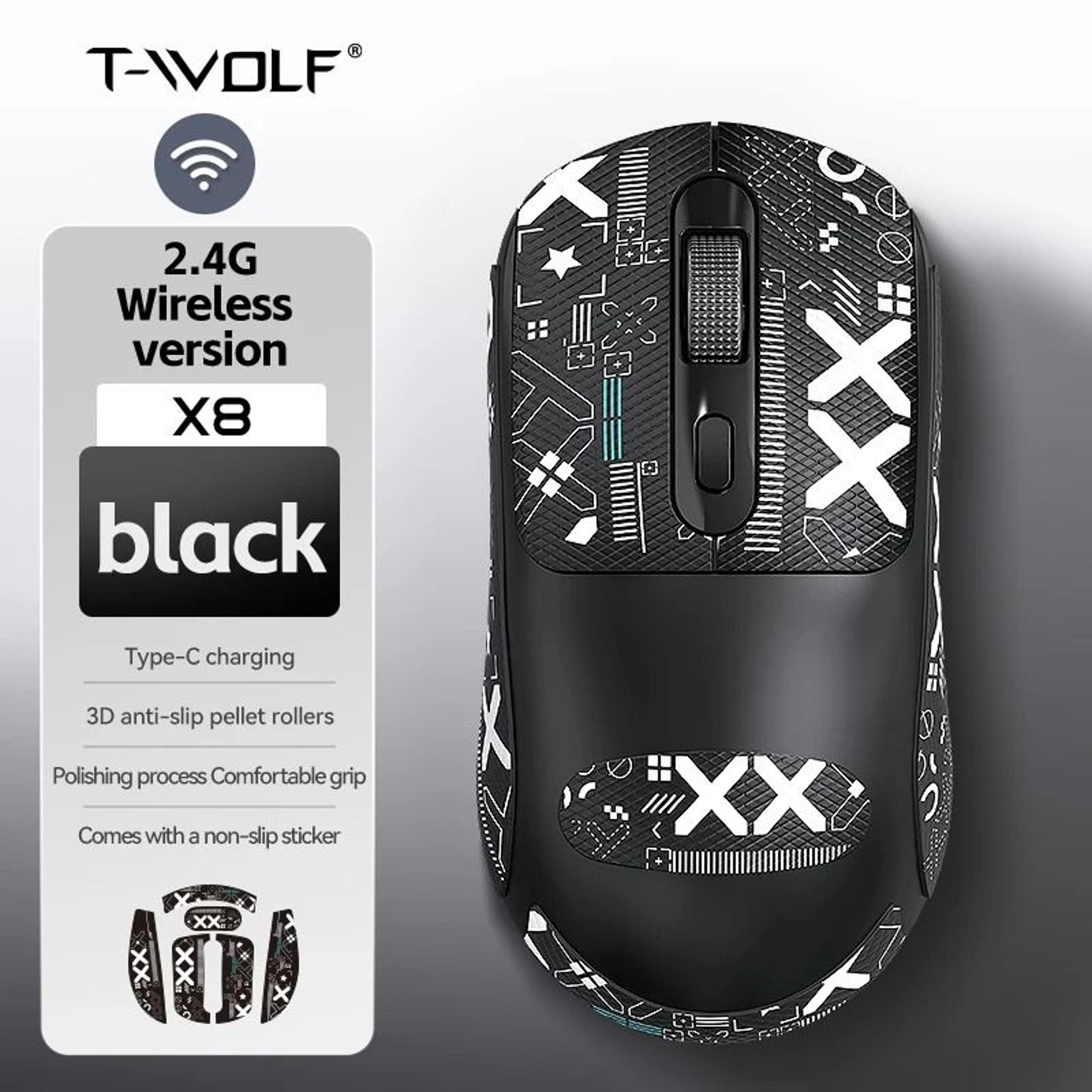 Ergonomic RGB Silent Wireless Office Mouse 7