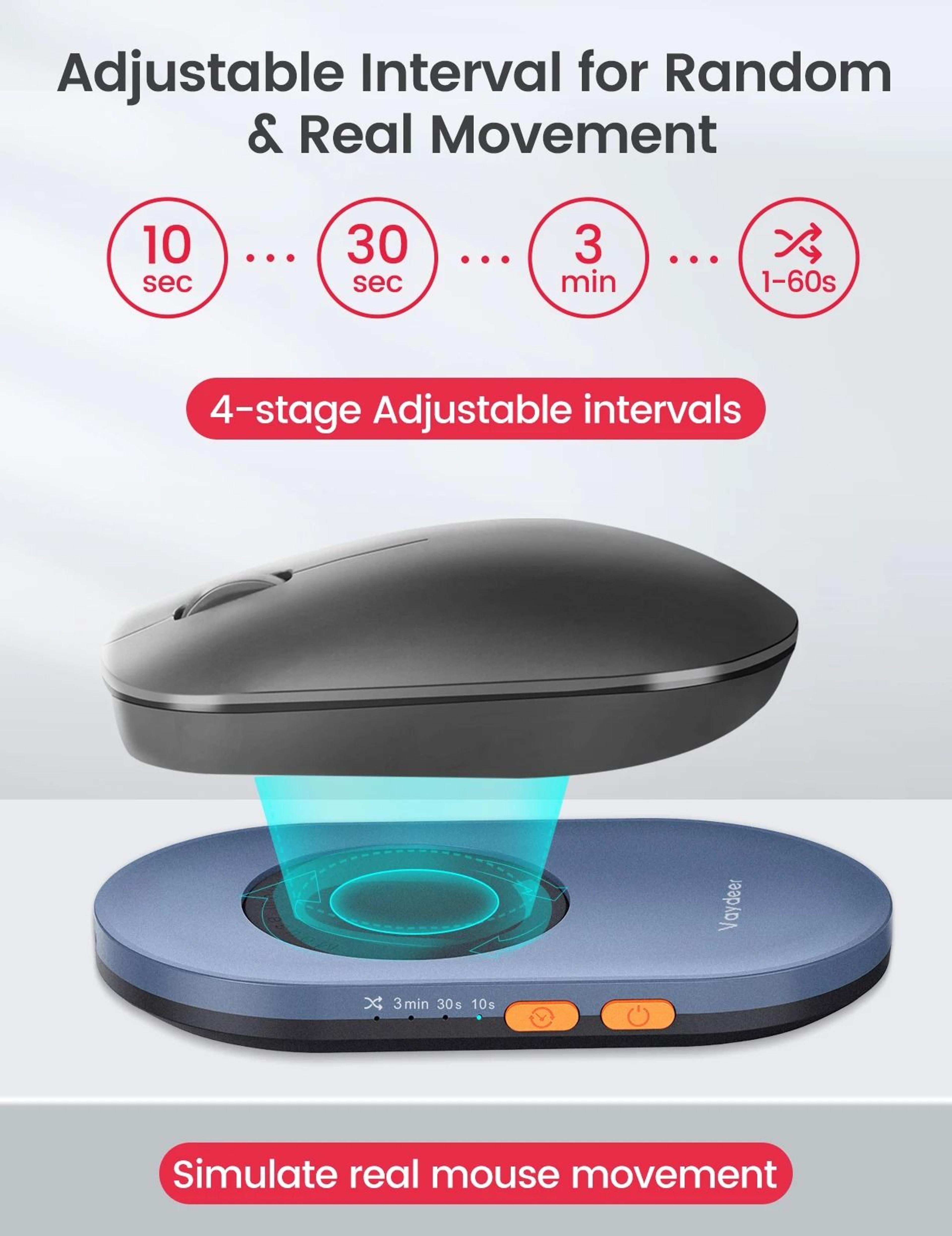 Undetectable Professional Mouse Jiggler With Power Adapter 3