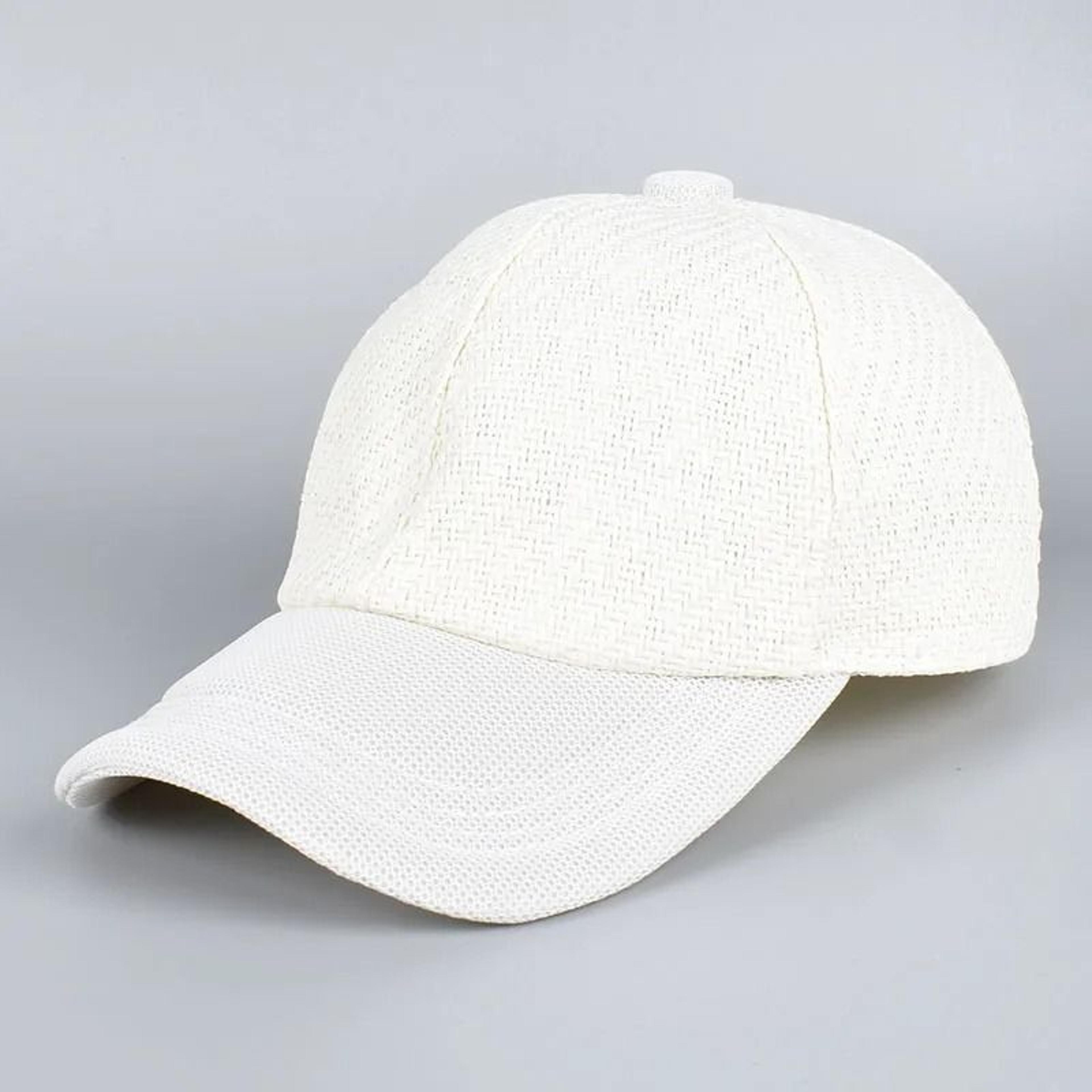Straw Mesh Baseball Cap  Hybrid Sun Hat 5