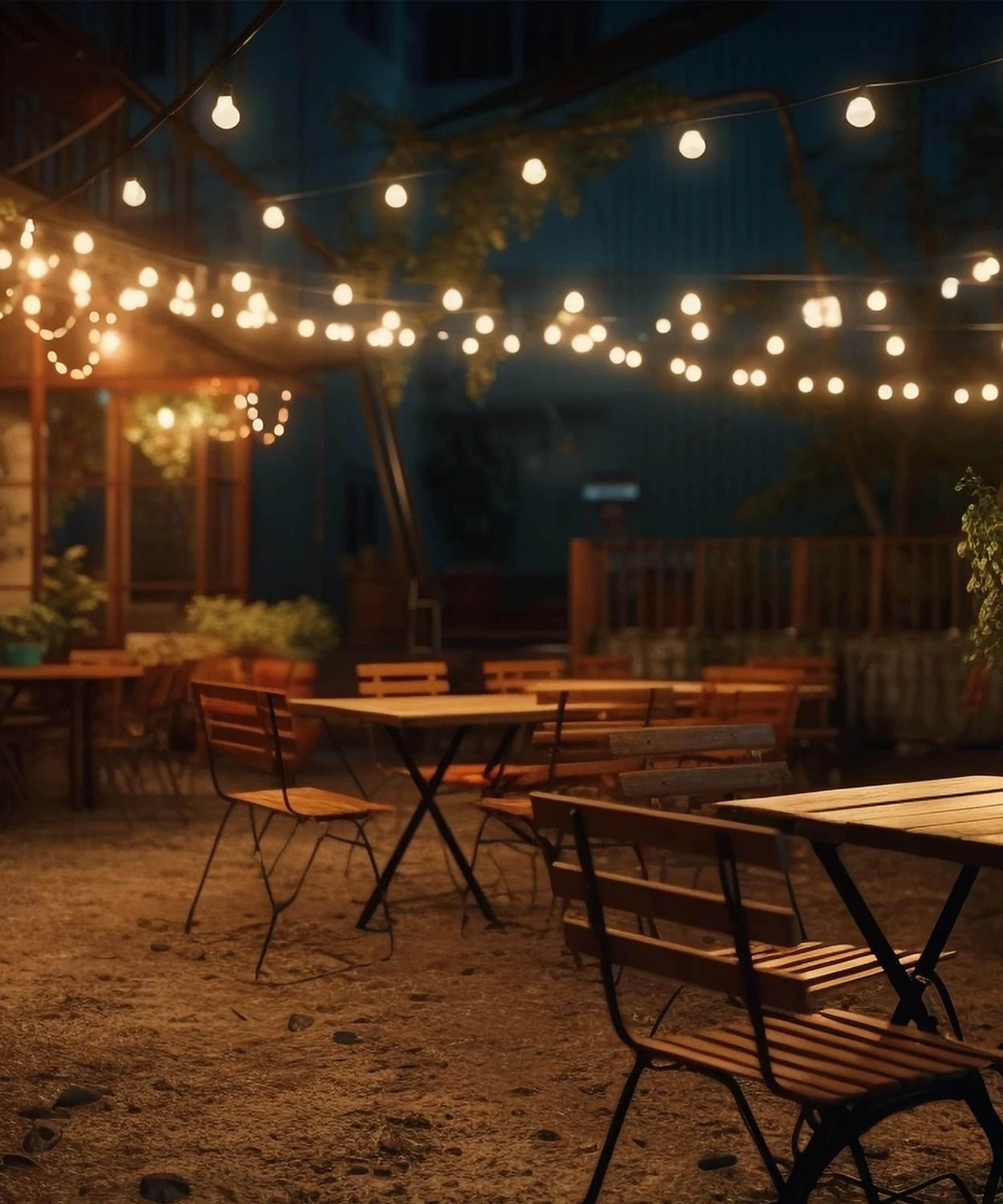 Rope Hemp Solar Patio String Lights 4