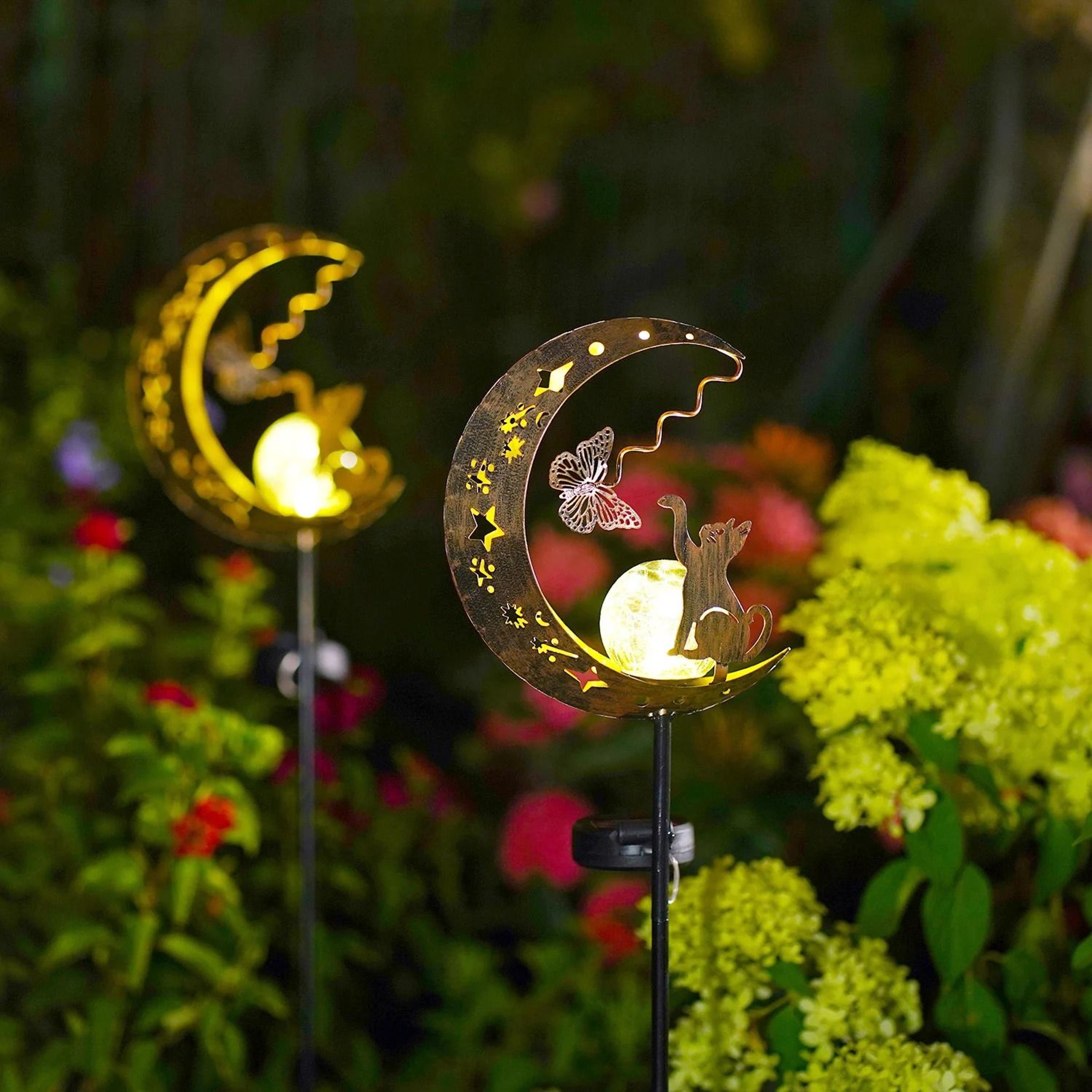 Solar Cat Paw  Butterfly Celestial Garden Light 3