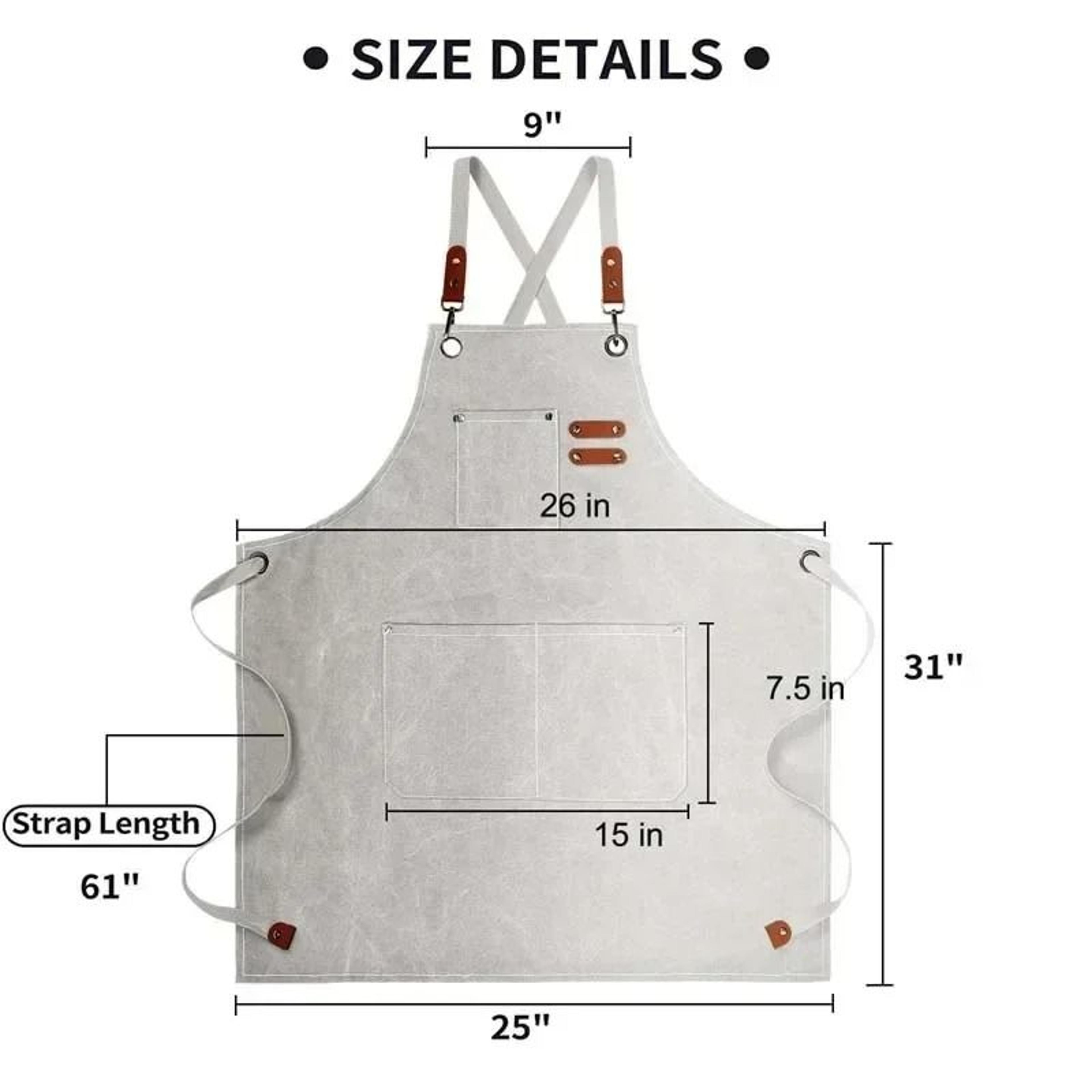 HeavyDuty Canvas Kitchen  Coffee Apron 2