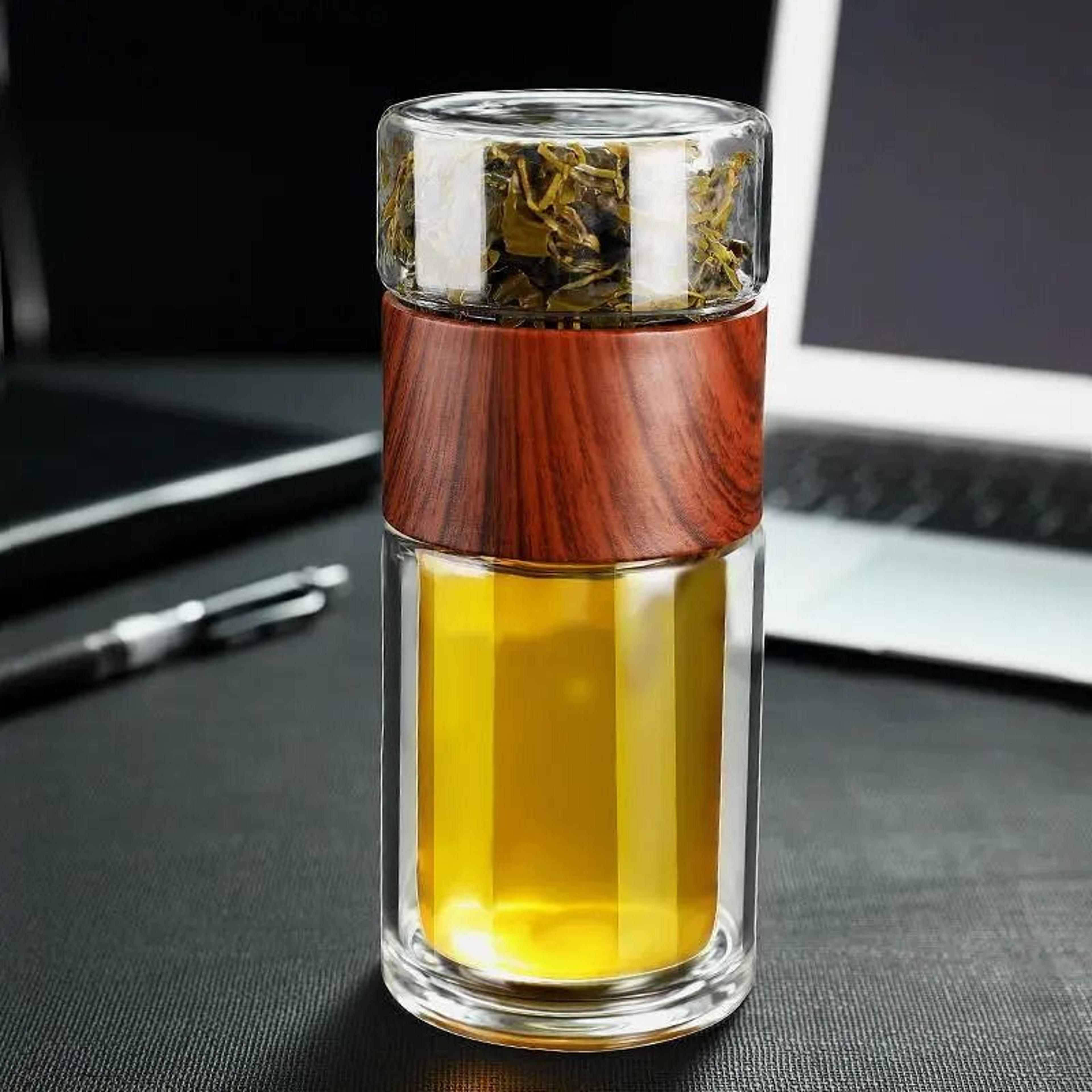 HighQuality Double Glass Tea Infuser Bottle 5
