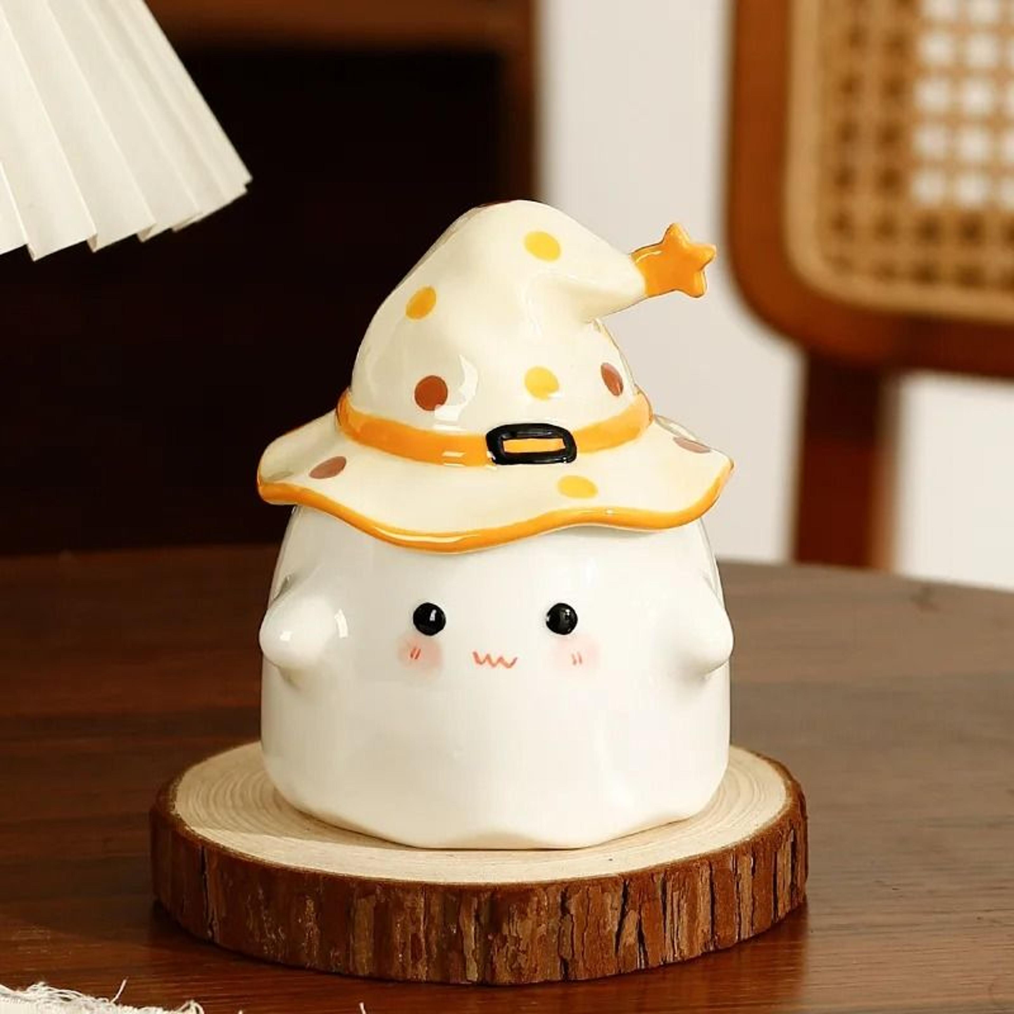 Creative Ghost Ceramic Mug With Matching Lid 5