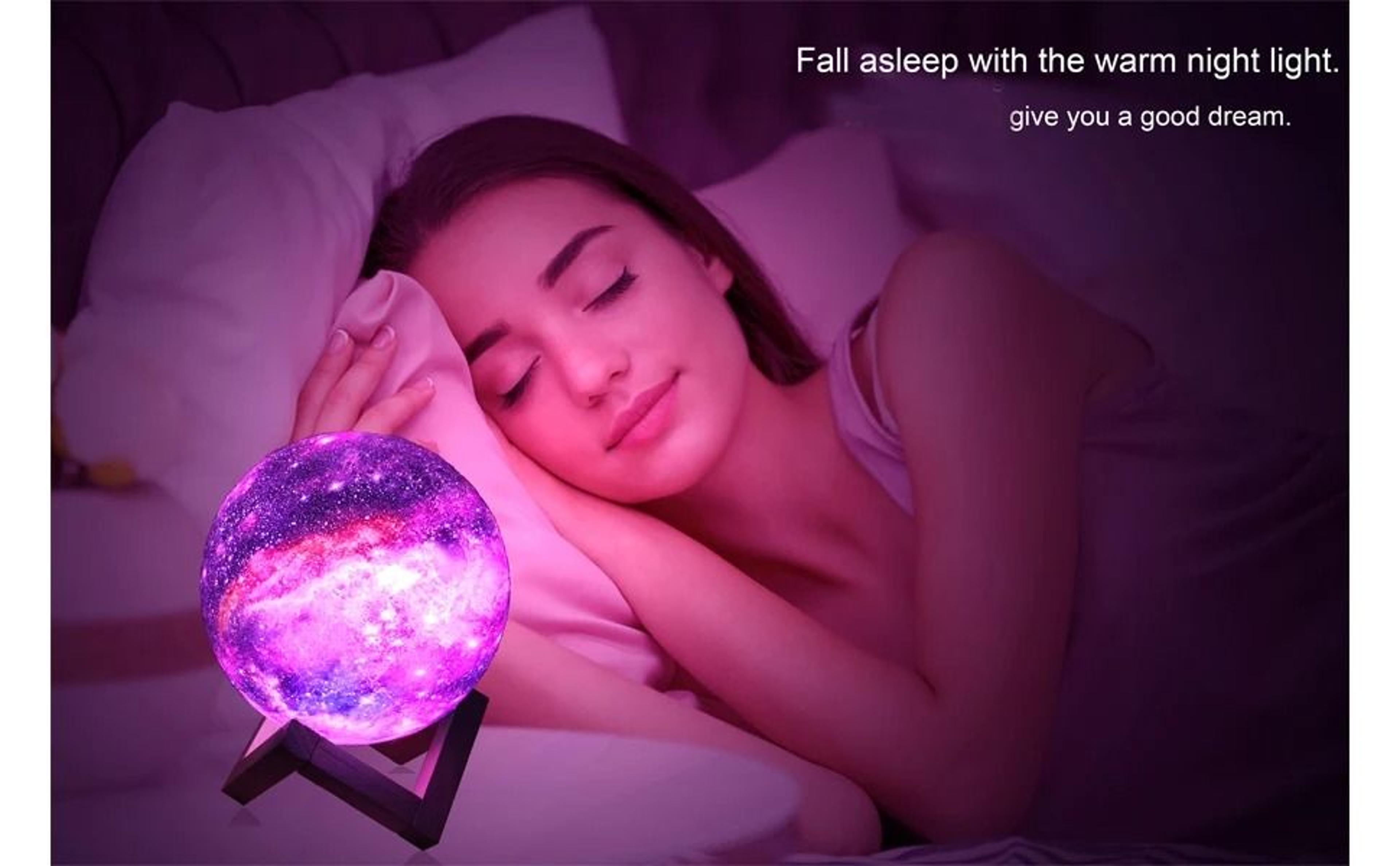 3D Printed Galaxy Moon Lamp  Kids Night Light 5