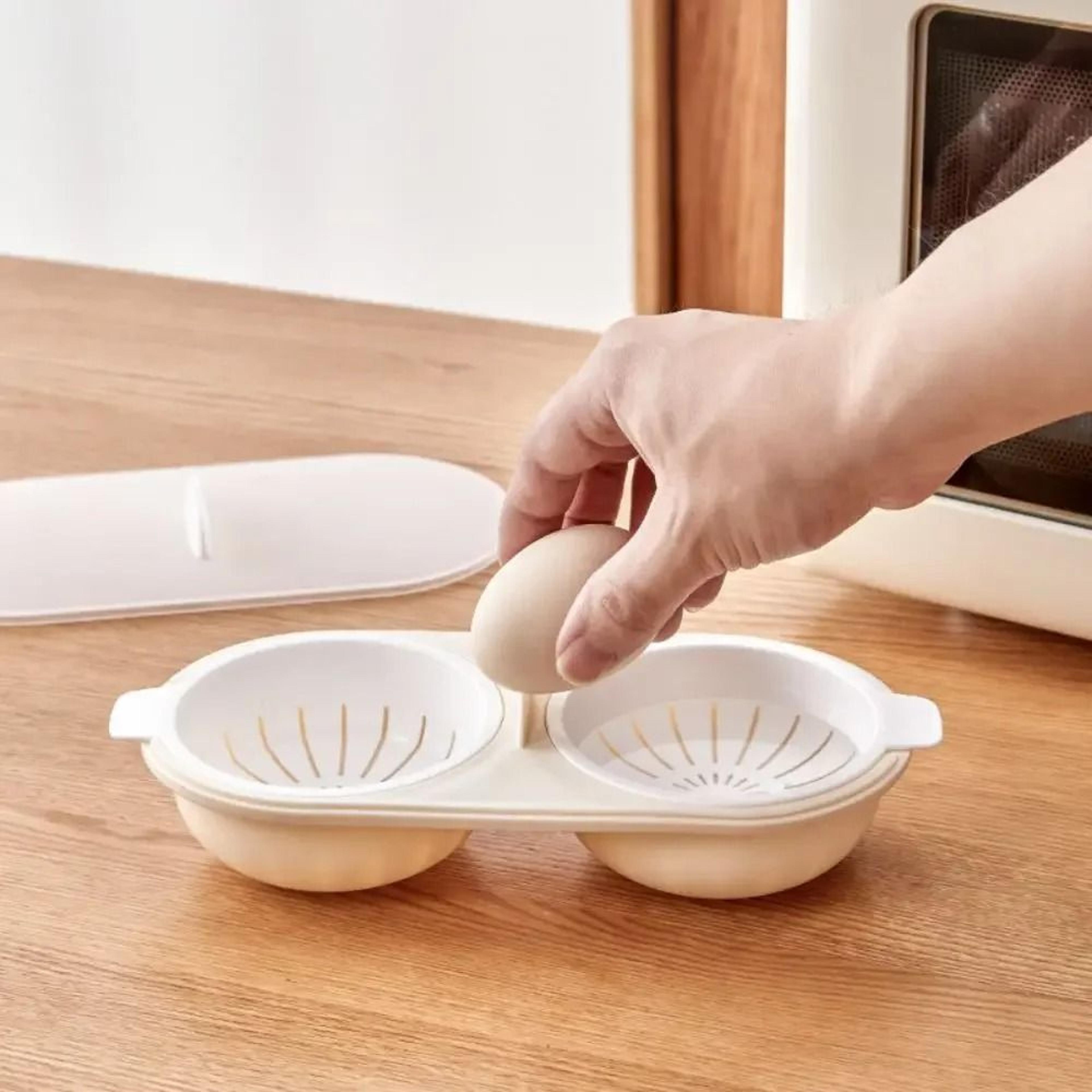 Microwave DoubleCup Egg Poacher  Lotus Maker 3
