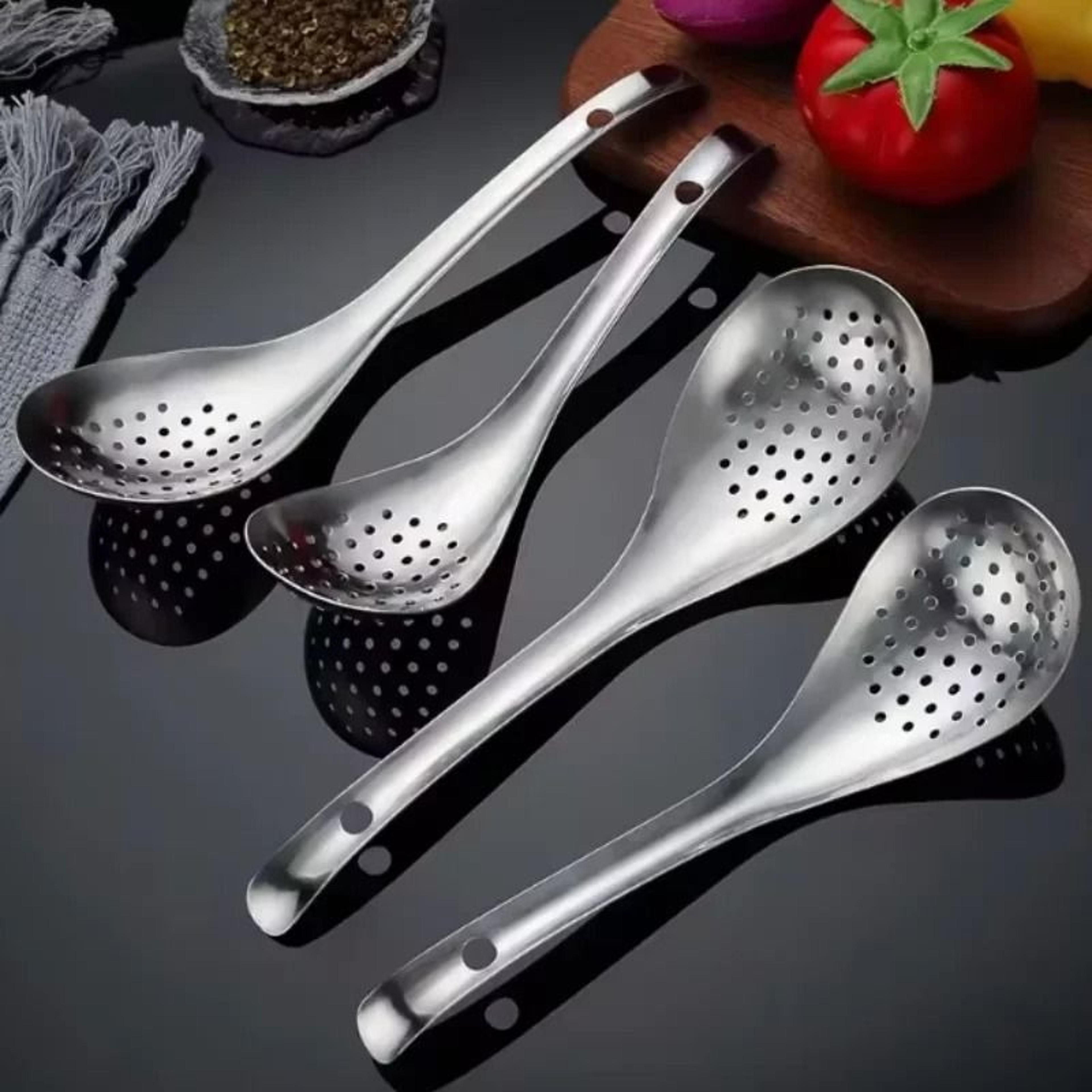 304 Stainless Steel Precision Strainer  Skimmer Spoon 5