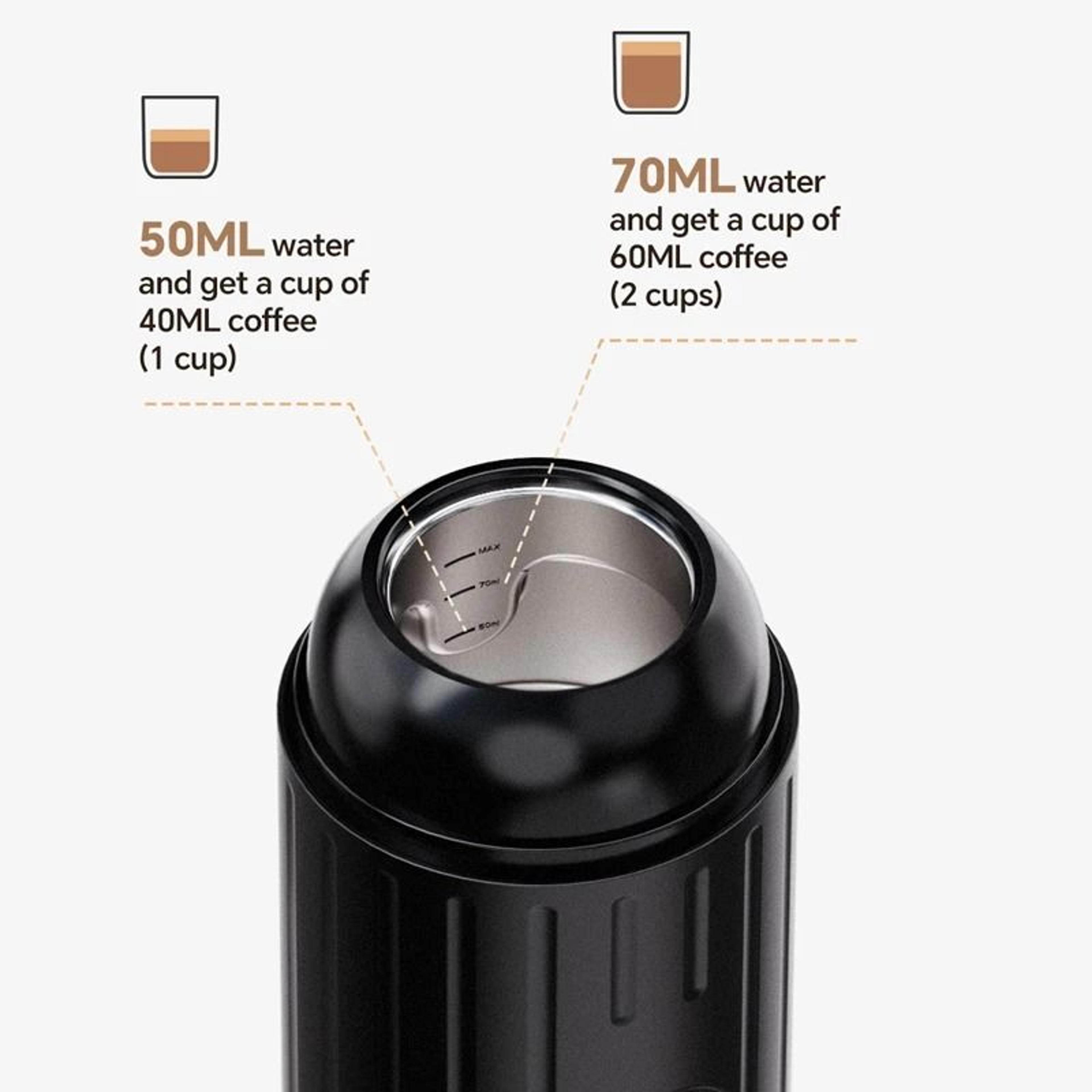 Portable Wireless Heating Espresso Machine  Rechargeable Travel Coffee Maker 4
