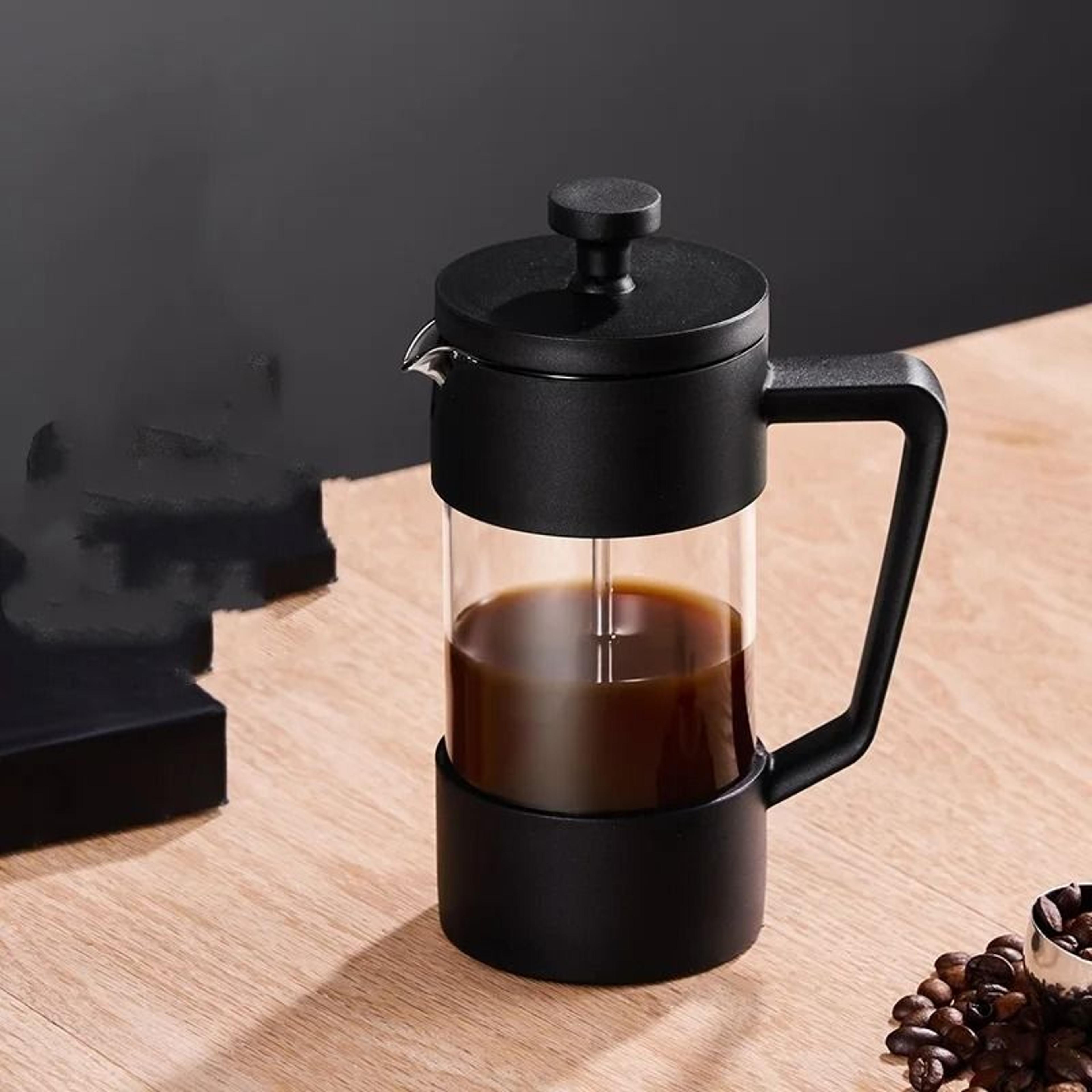 Glass French Press Coffee Maker  HeatResistant Borosilicate Brew Pot 8