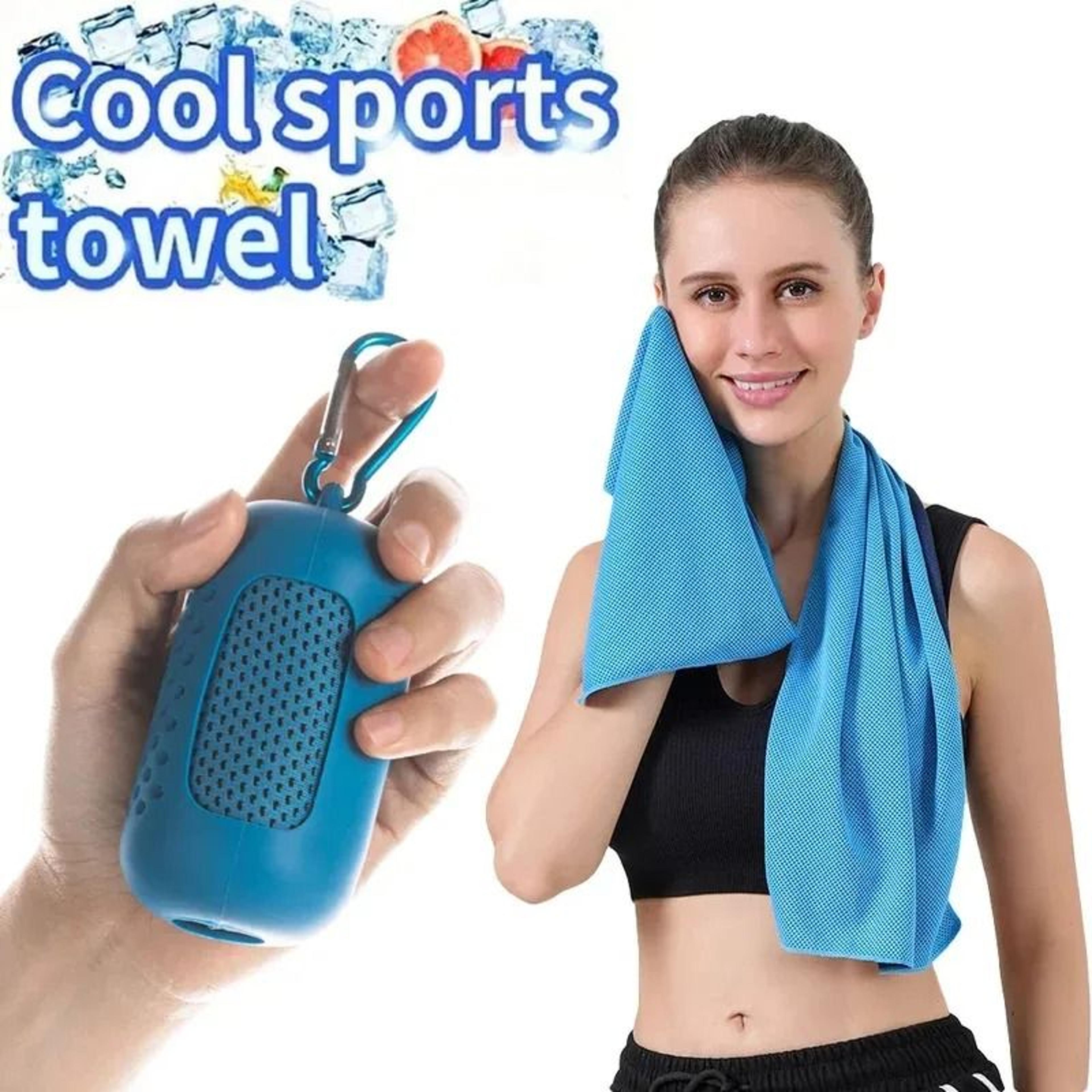 instant chill cooling sports towel – portable quick-dry gym & yoga towel