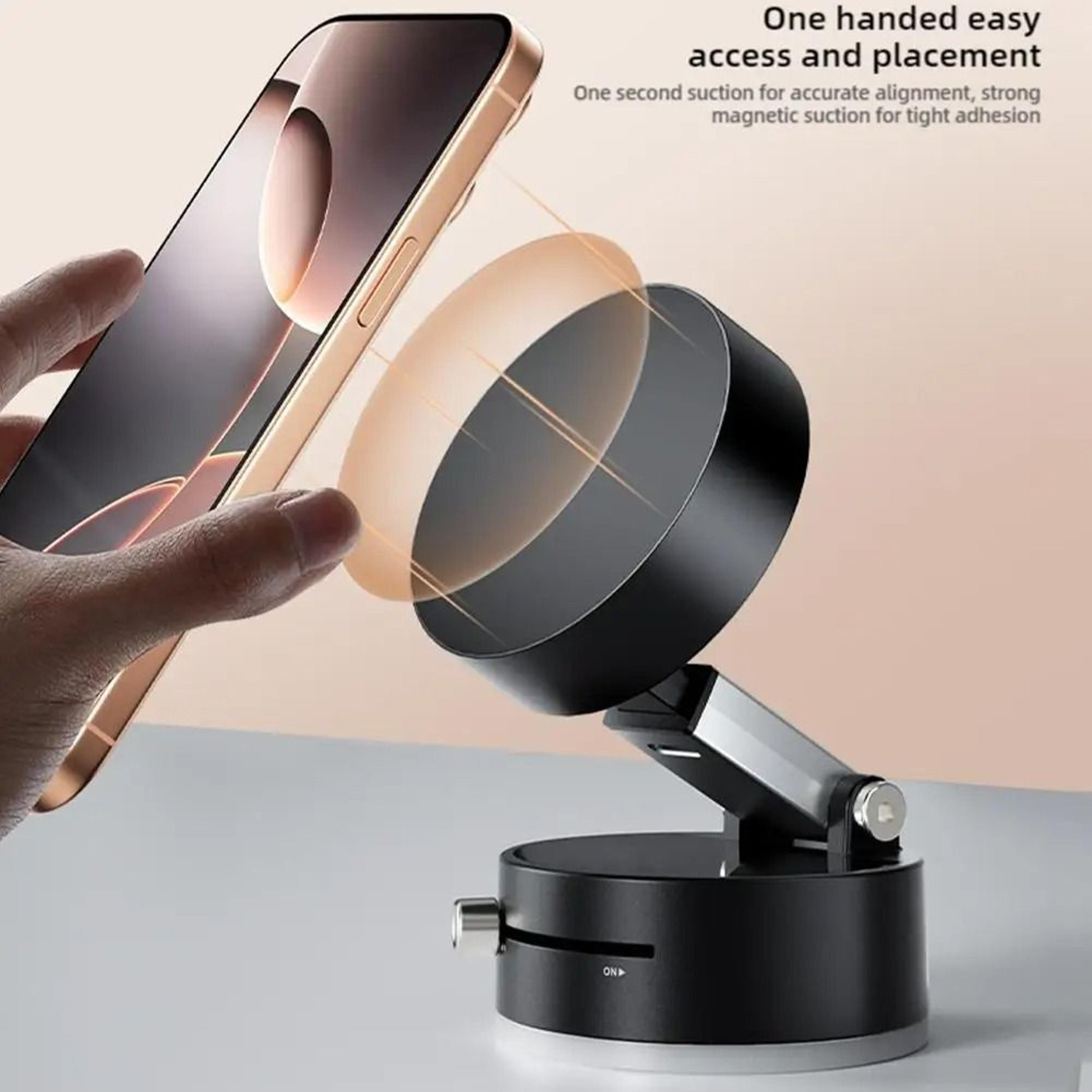 DoubleSided Magnetic Suction Phone Holder  Foldable Vacuum Suction Mount 3