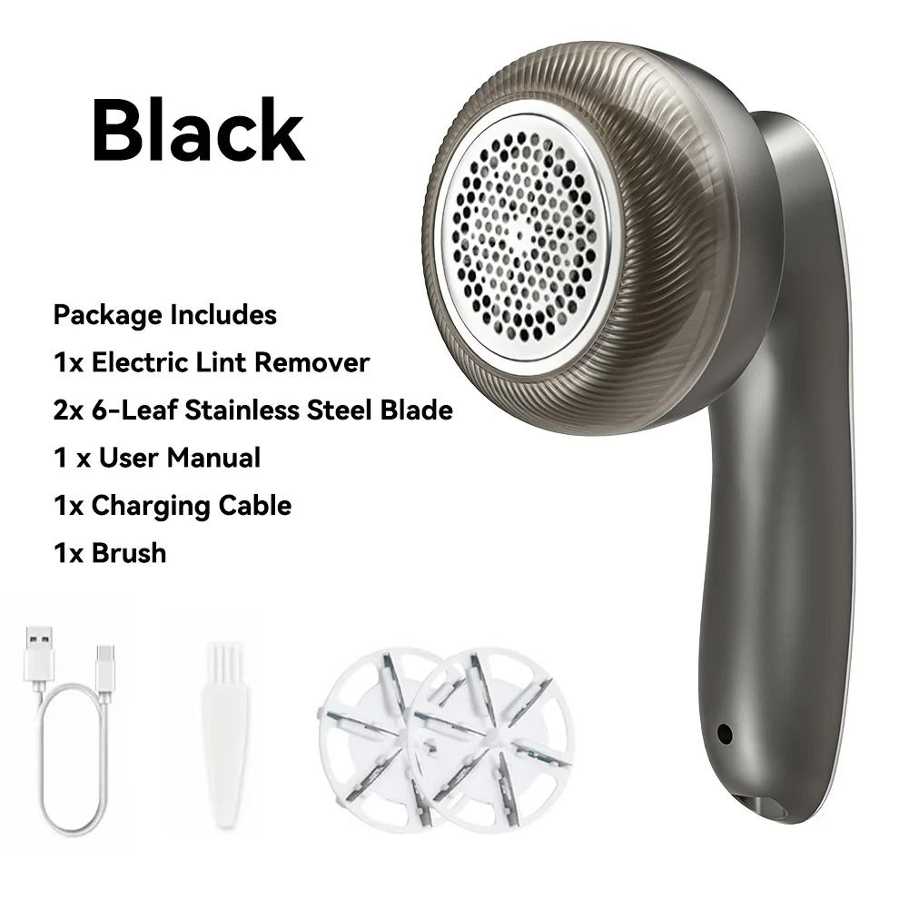 Digital Display Fabric Shaver  Professional Rechargeable Lint  Pill Remover 6