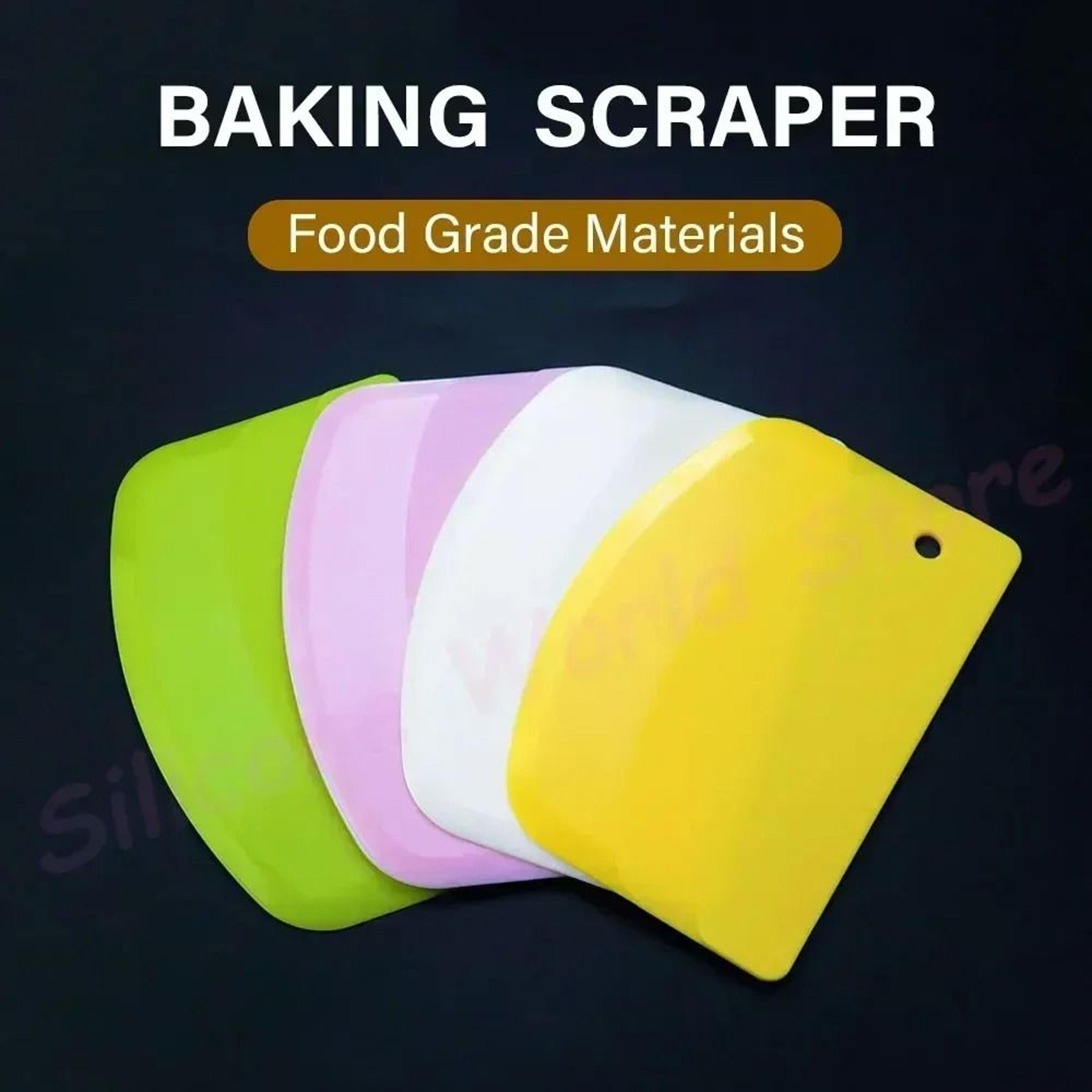 MultiPurpose Plastic Bench Scraper  Essential Flour Dough  Cake Cream Knife 2