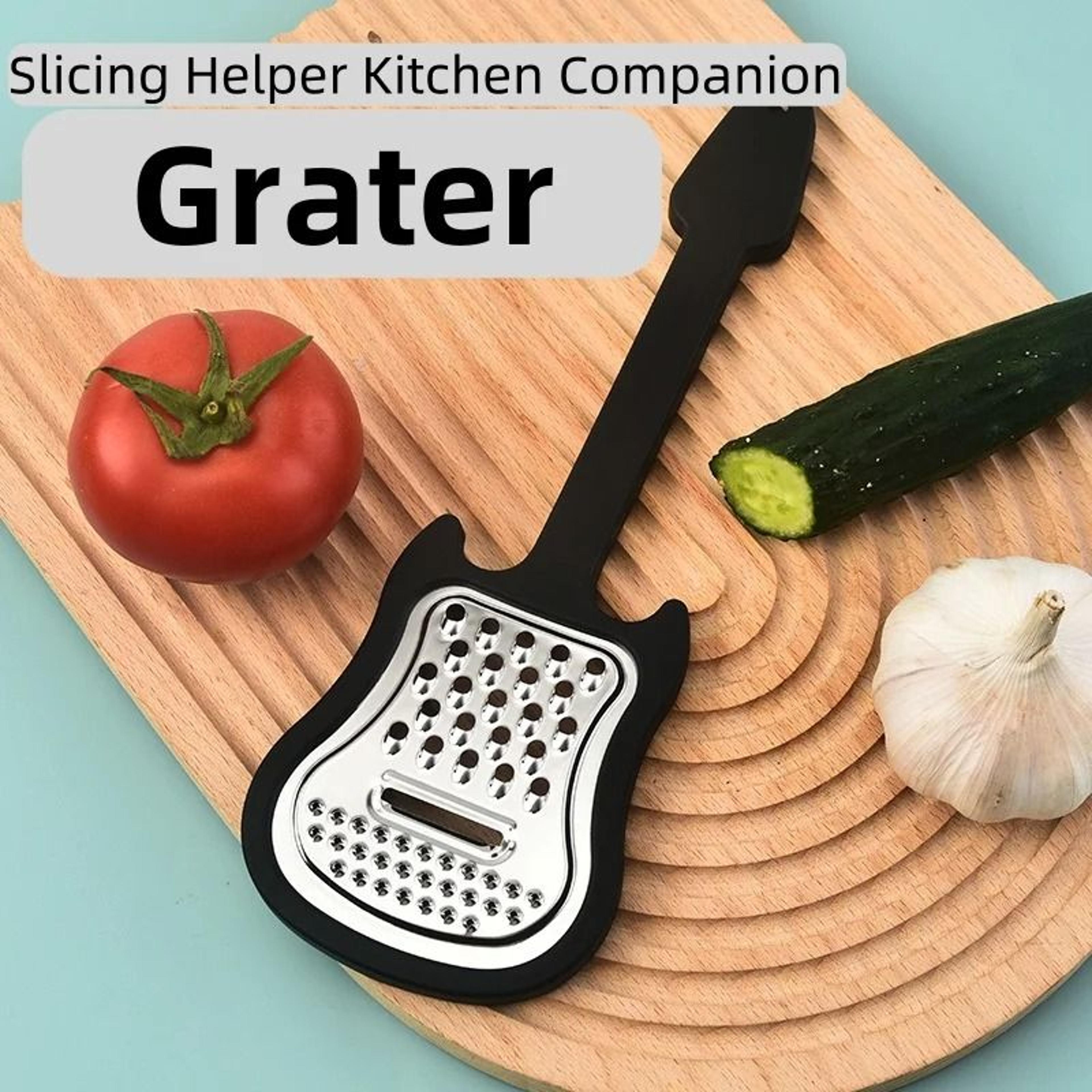 GuitarShaped Stainless Steel Peeler  Creative MultiFunctional Kitchen Tool 0