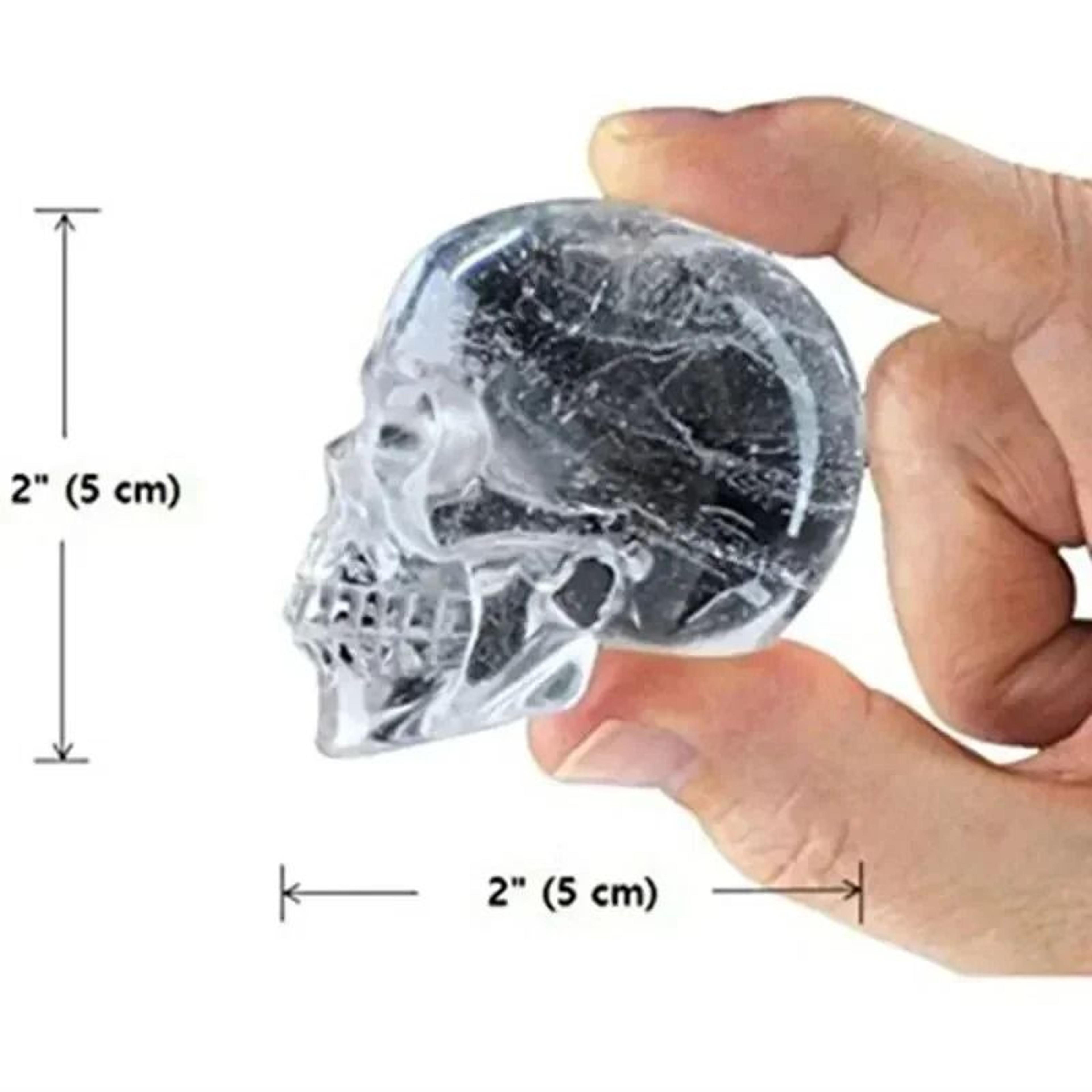 3D Skull Silicone Ice Mold  Creative Whiskey Ice Block Maker 4
