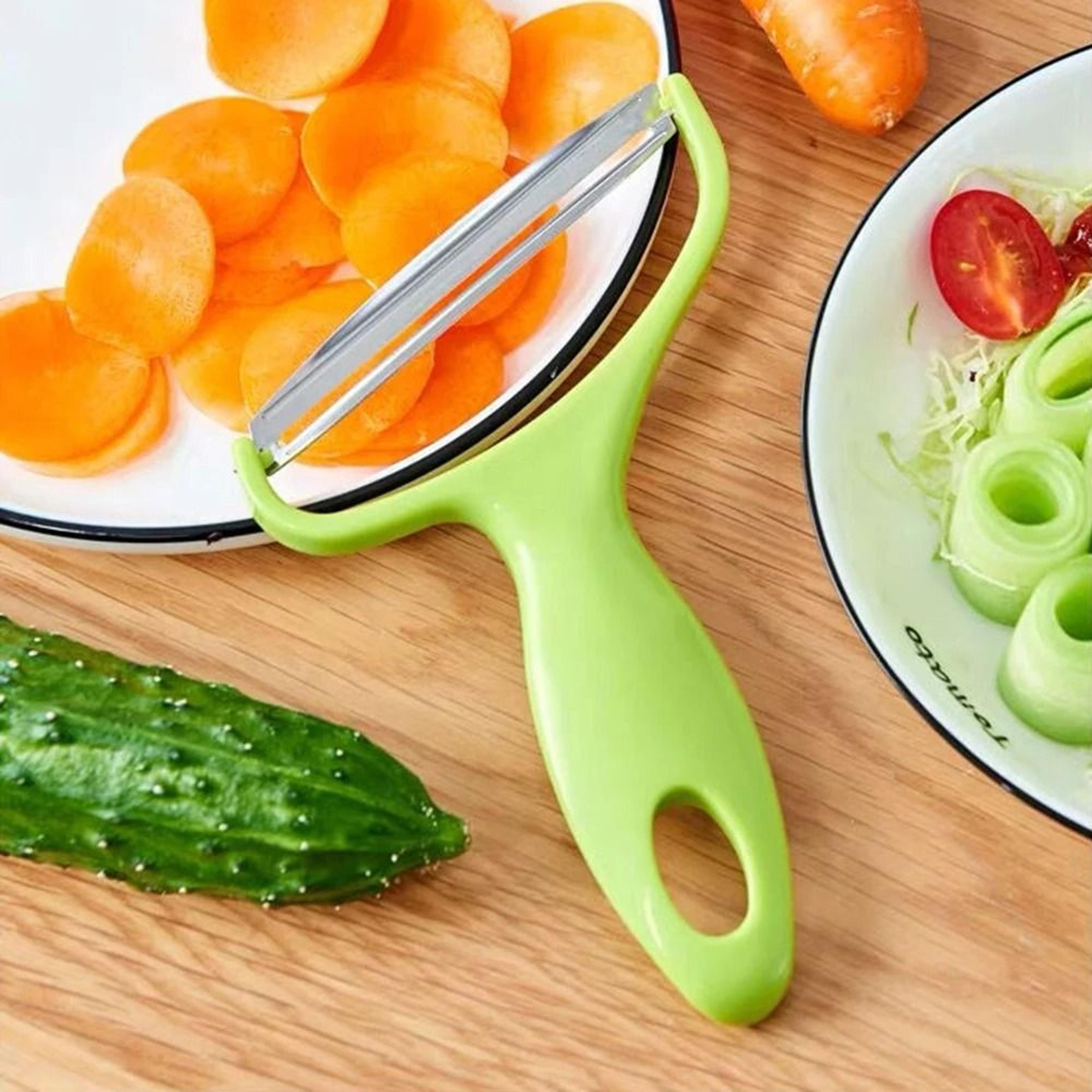 WideMouth Stainless Steel Peeler  Professional Cabbage Grater  Salad Slicer 2