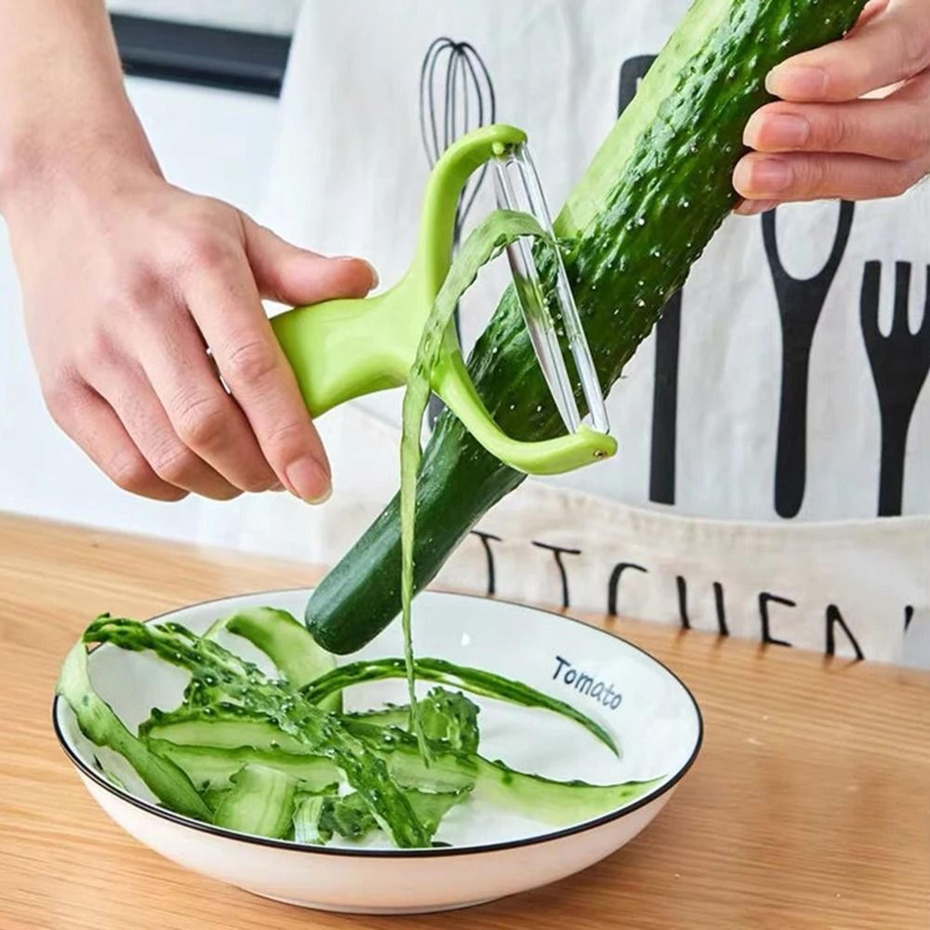 WideMouth Stainless Steel Peeler  Professional Cabbage Grater  Salad Slicer 6