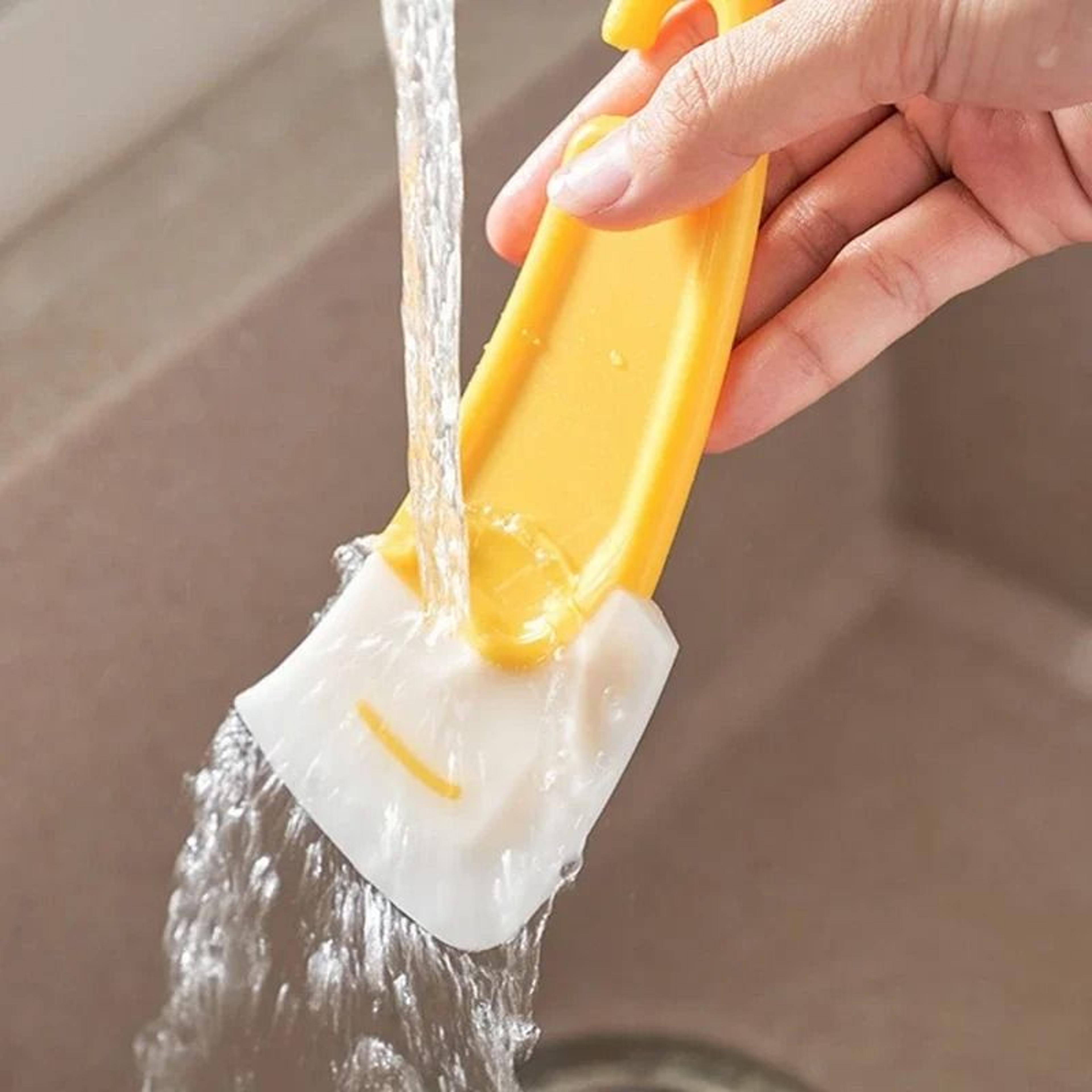 HeavyDuty Silicone Cleaning Spatula  Flexible Kitchen Scraper  Baking Tool 3
