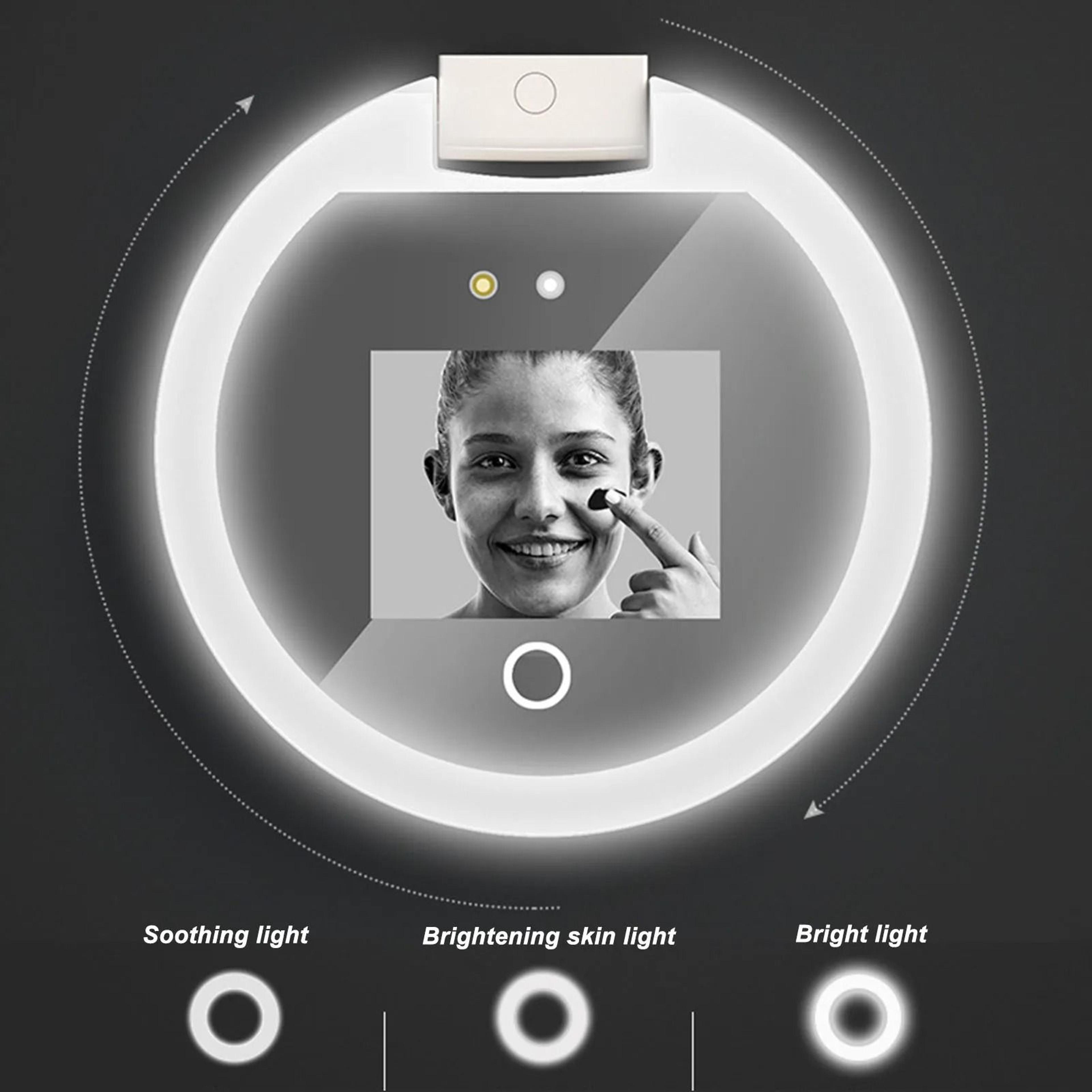 UV Mirror Sunscreen Testing Camera  35inch Pocket LED Mirror With 2X Magnification 2
