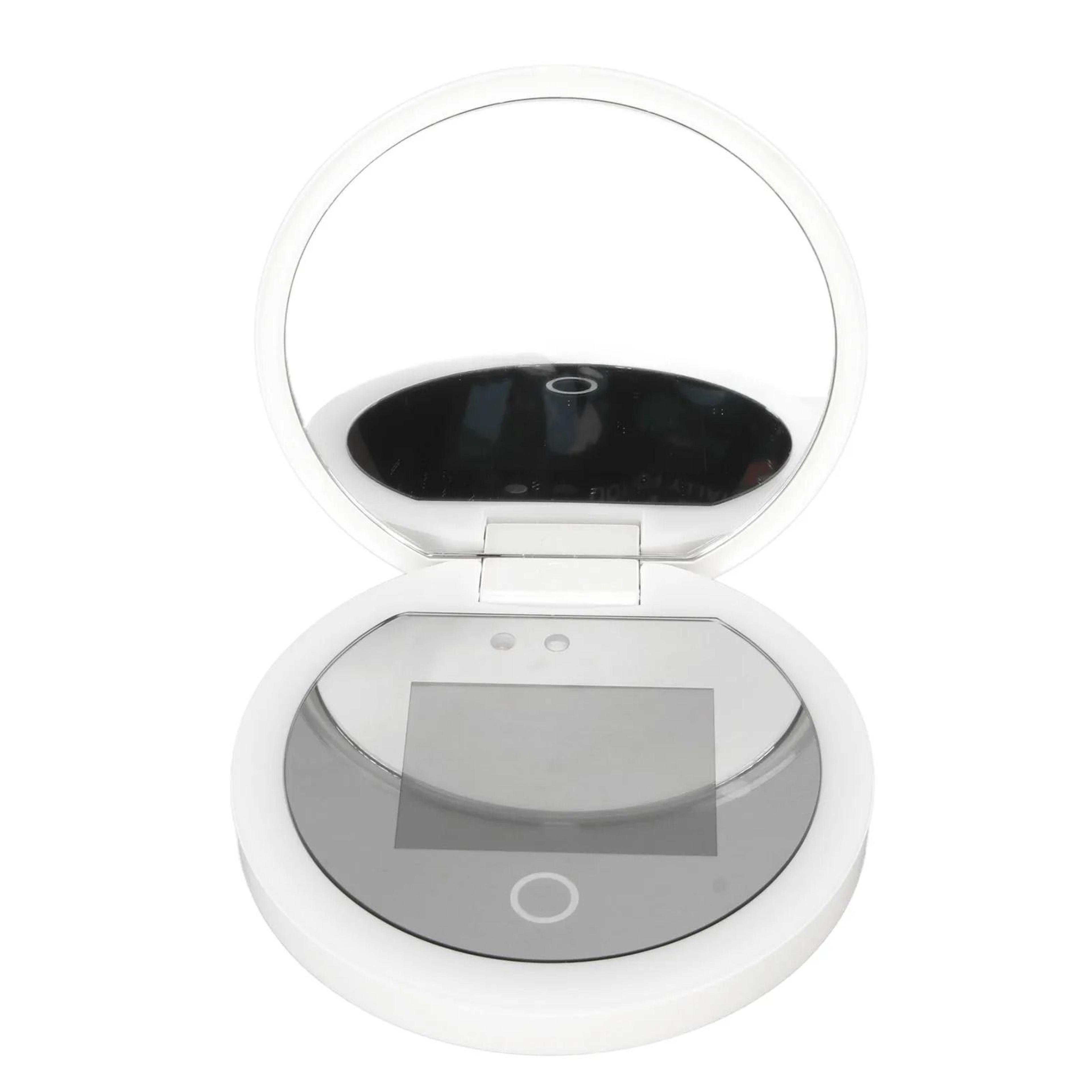 UV Mirror Sunscreen Testing Camera  35inch Pocket LED Mirror With 2X Magnification 4