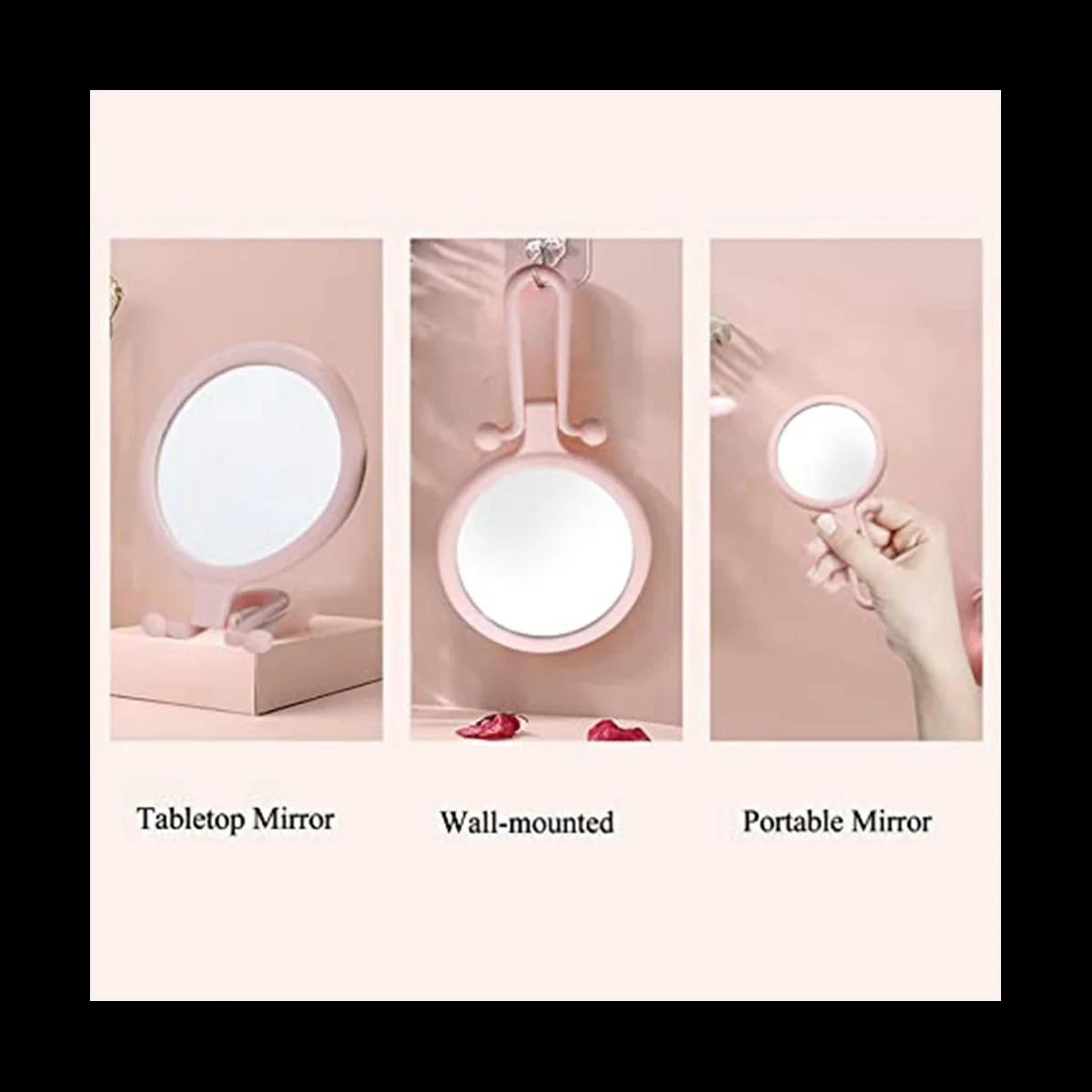 10X Handheld Precision Magnifier  DoubleSided Folding Makeup Mirror With Adjustable Handle 5