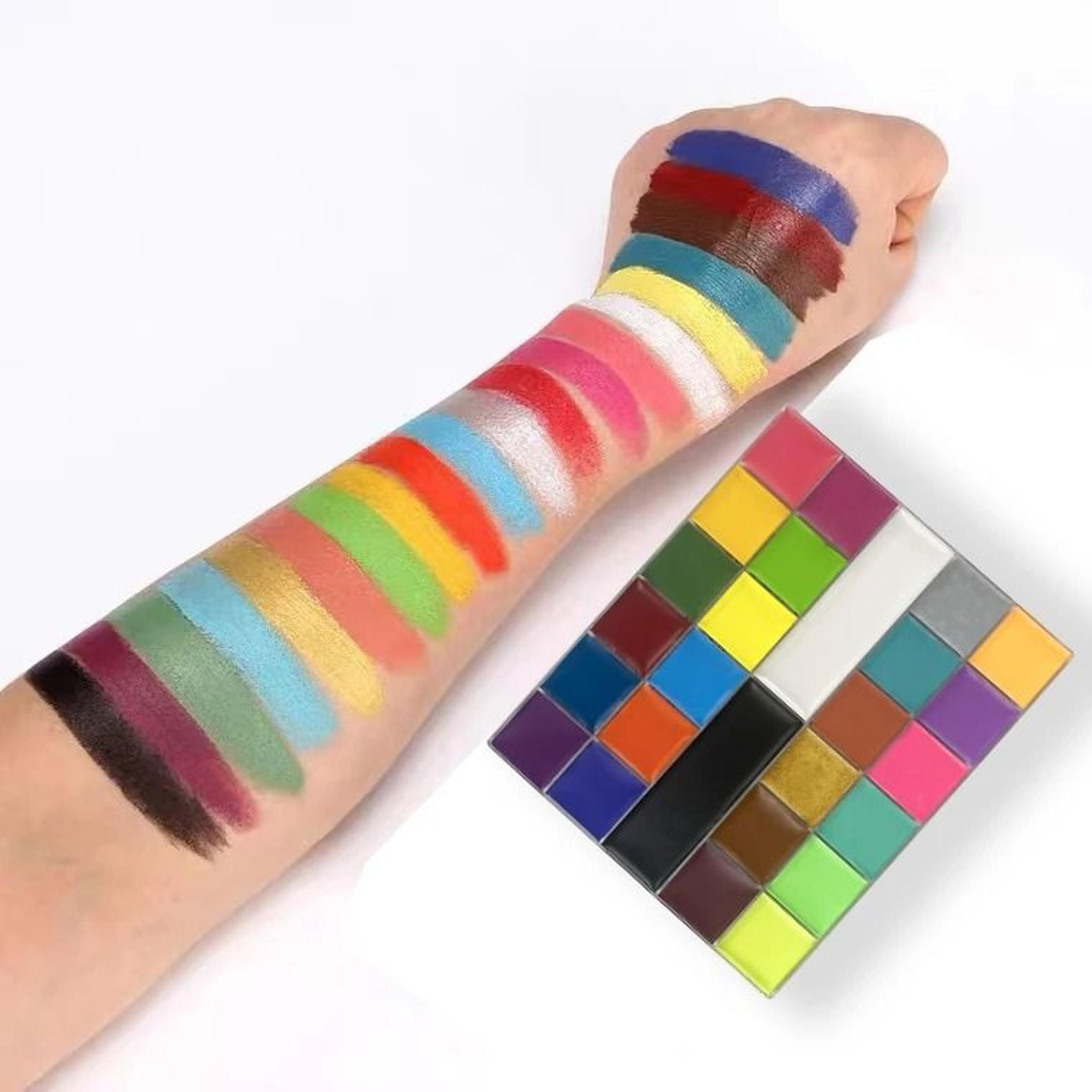 Rainbow Professional Face  Body Paint Tray  OilSoluble Artistry Palette 6