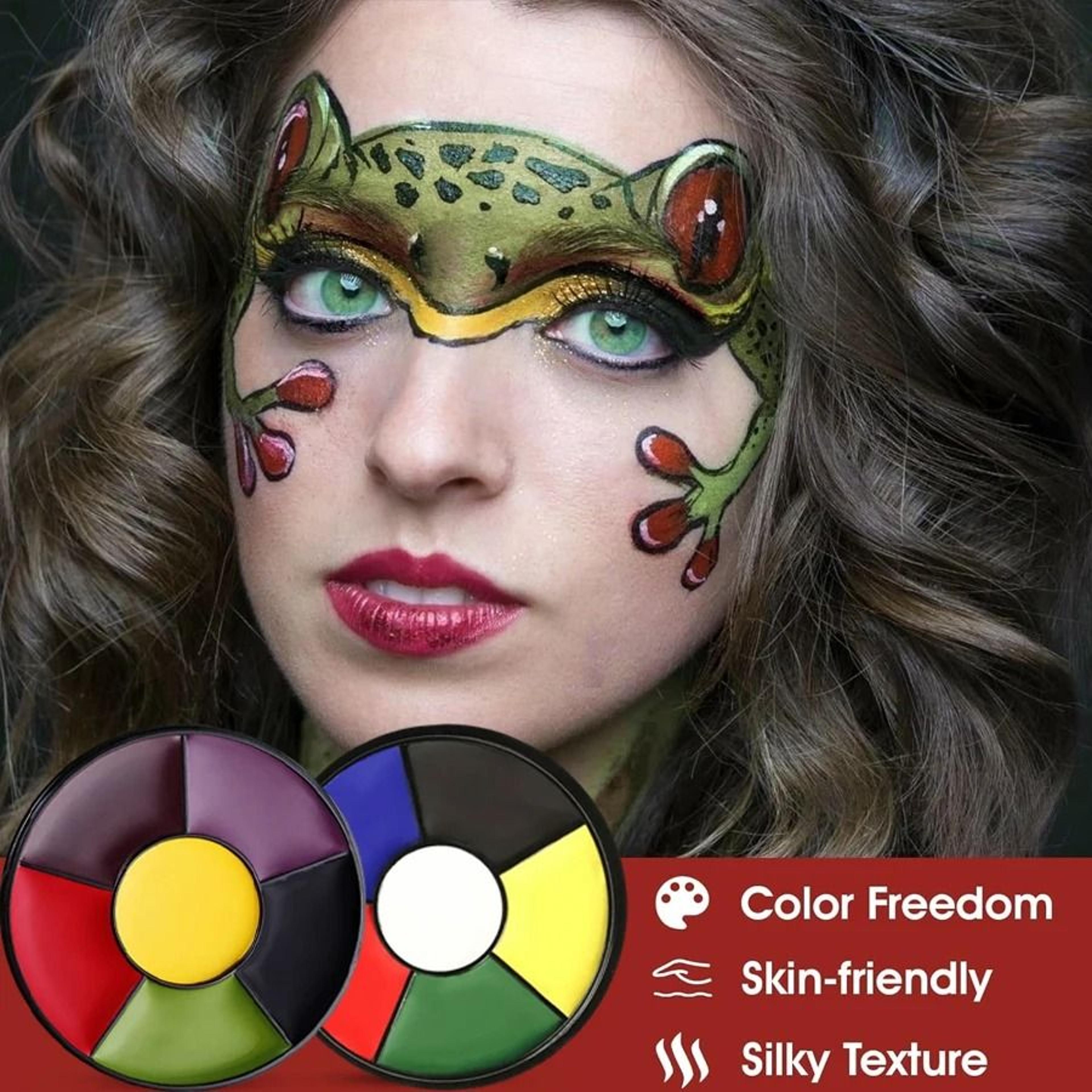 6Color Blood Stasis SFX Palette  Professional Bruising  Trauma Oil Paint 2