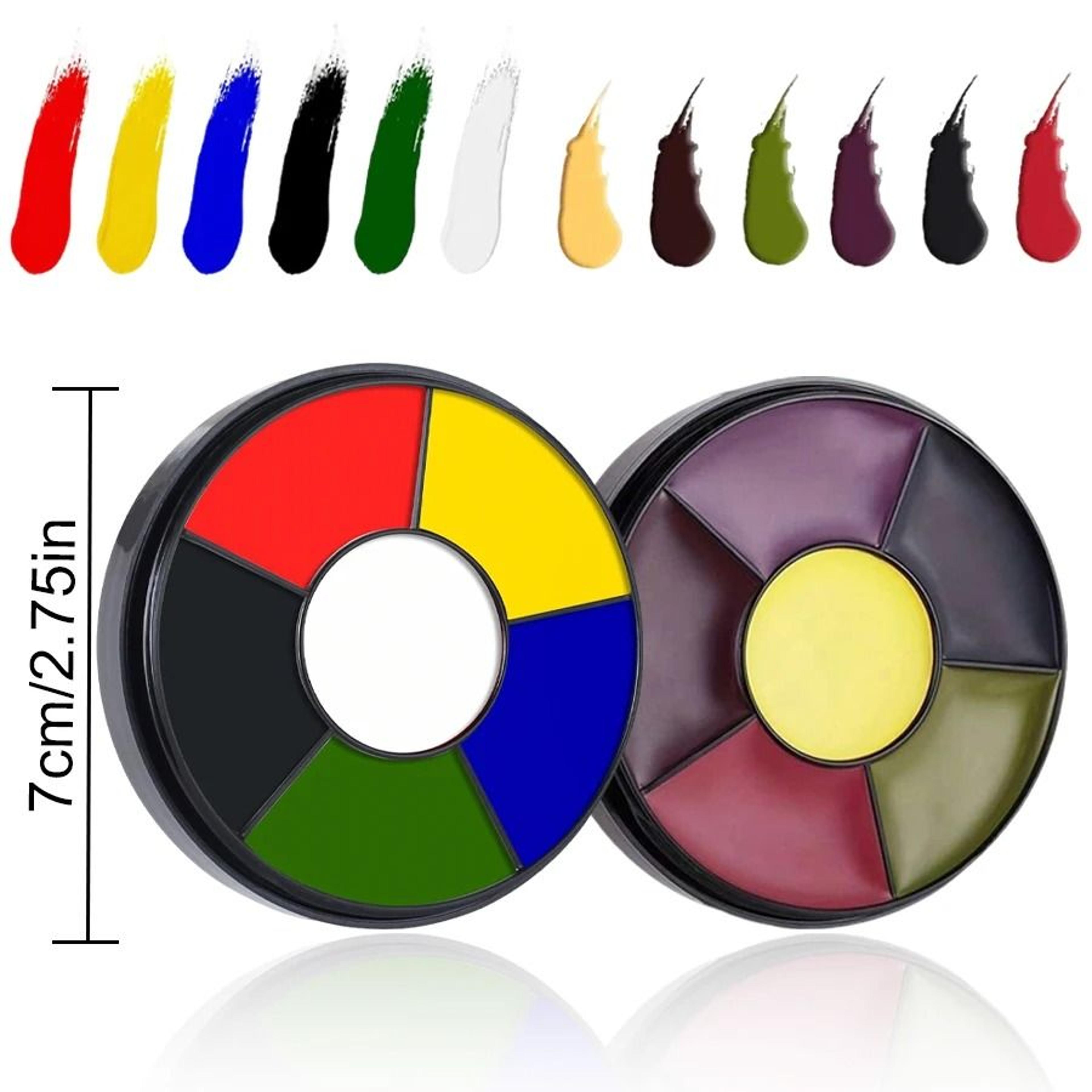 6Color Blood Stasis SFX Palette  Professional Bruising  Trauma Oil Paint 4