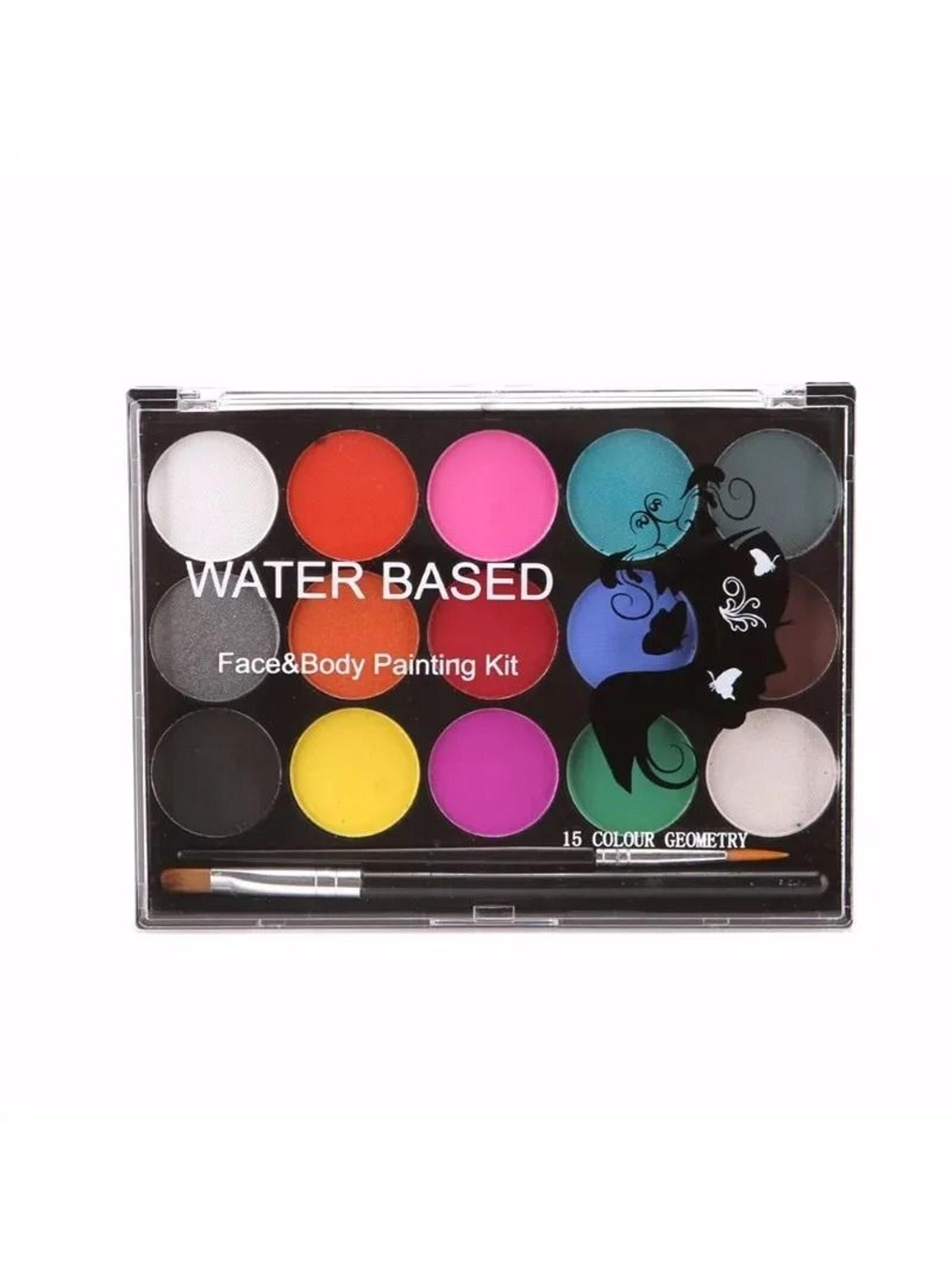 15Color Professional Face  Body Painting Kit  Vibrant NonToxic Artistry Palette 6