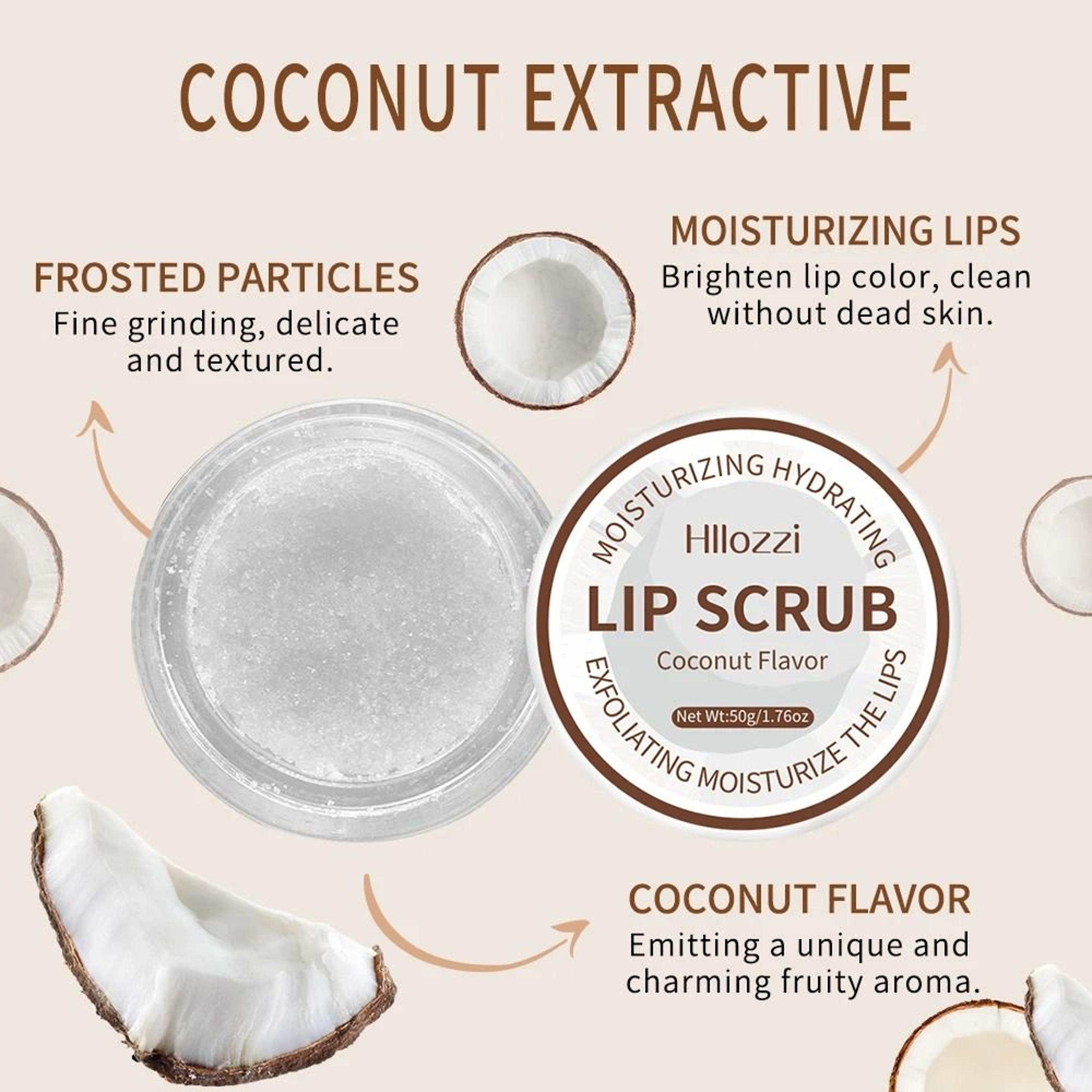 50g Jumbo Lip Scrub  Vitamin C  Jojoba Oil Hydrating Treatment 4