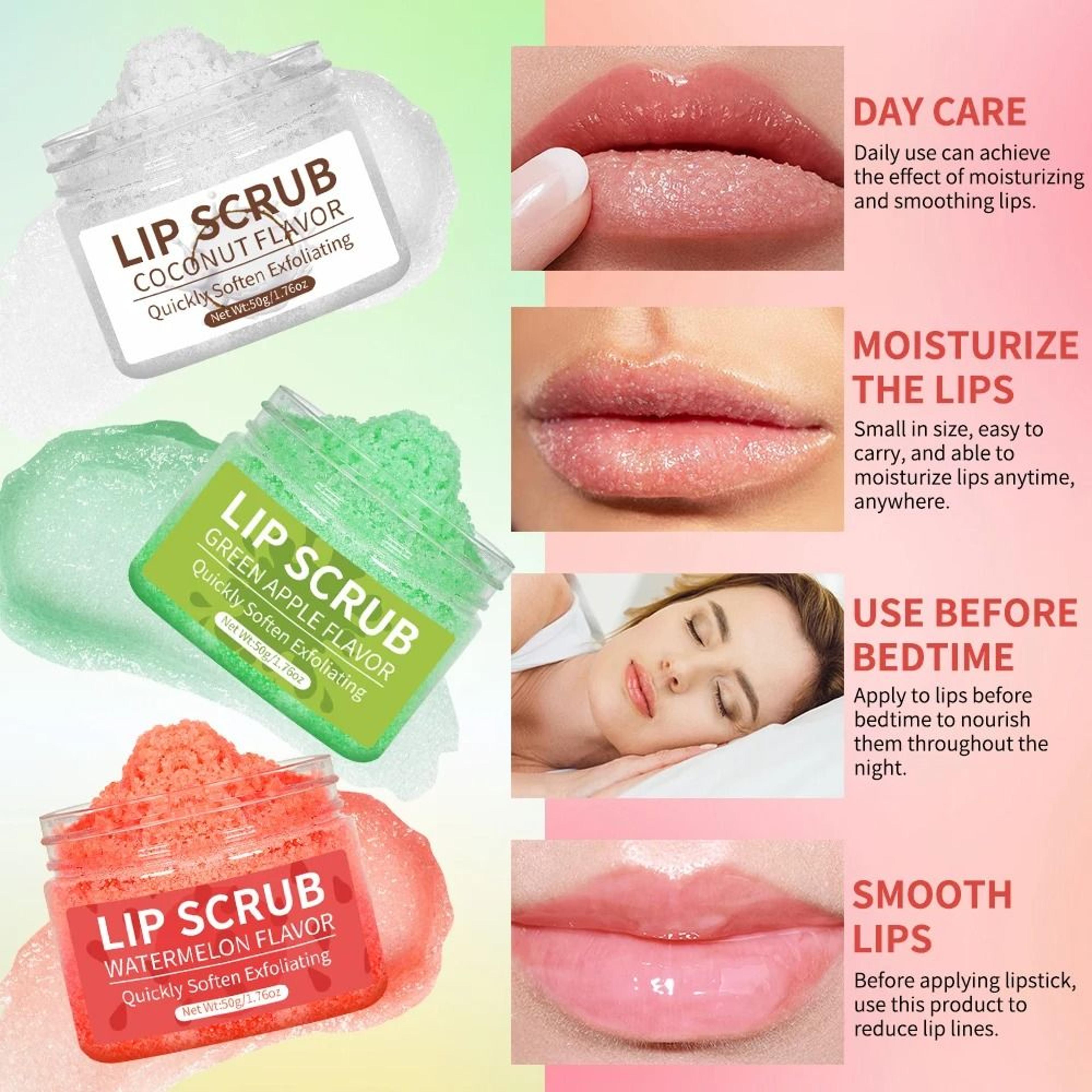 50g Jumbo Lip Scrub  Vitamin C  Jojoba Oil Hydrating Treatment 5