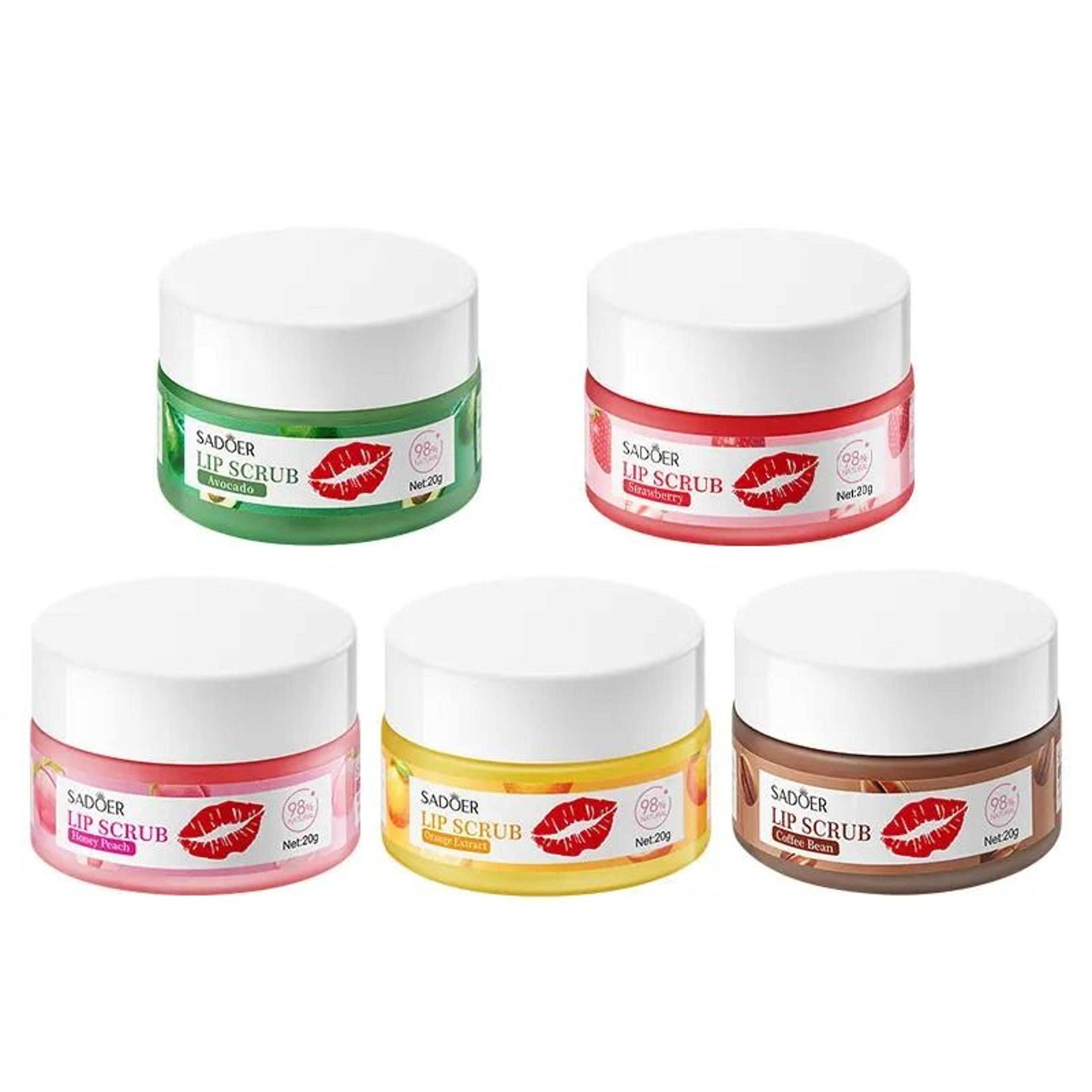 Fruit Series Strawberry Lip Scrub  Revitalizing Dead Skin Removal  Brightening Therapy 4