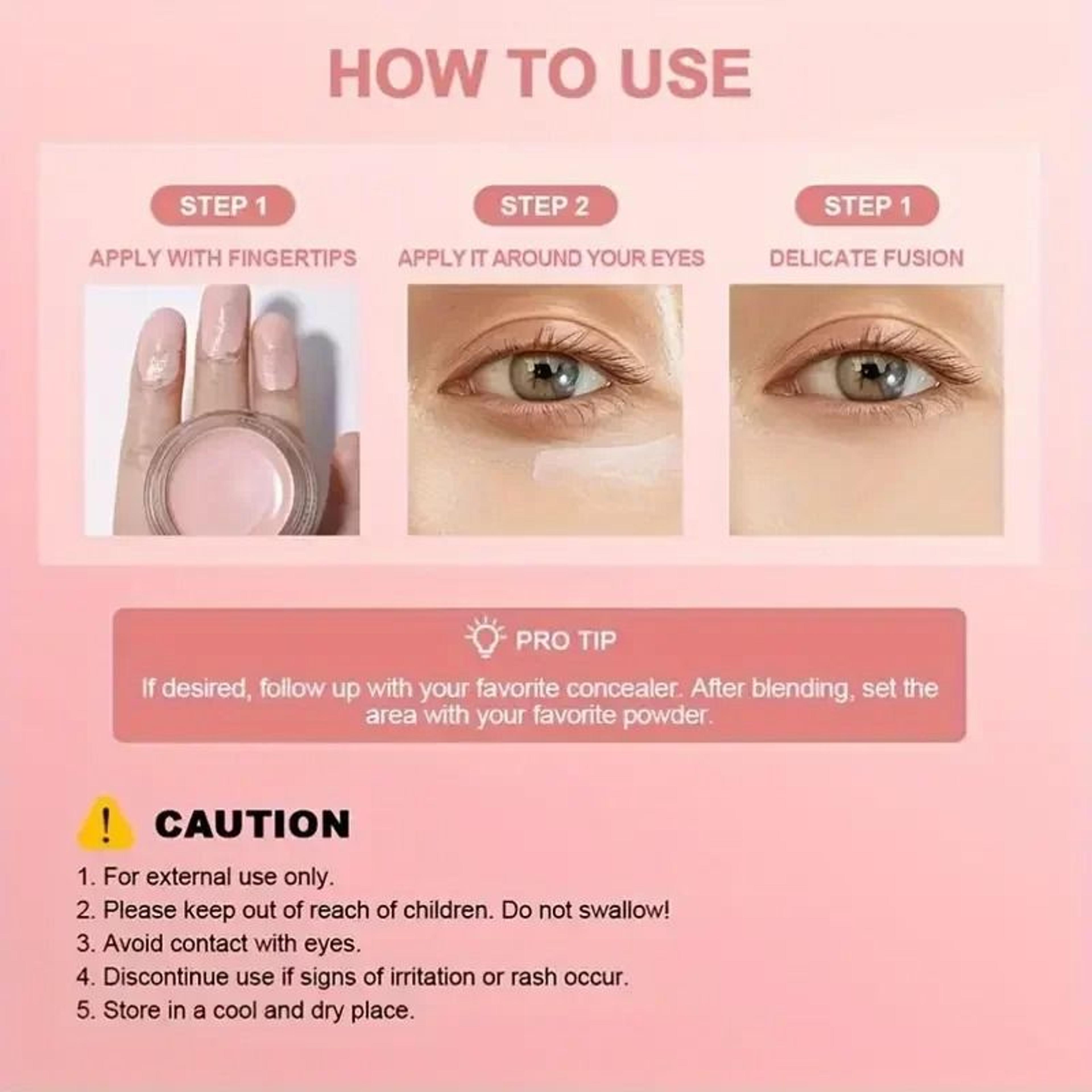 Hydrating Eye Brightening Concealer  Contour Cream  Full Coverage  Flawless Correction 6