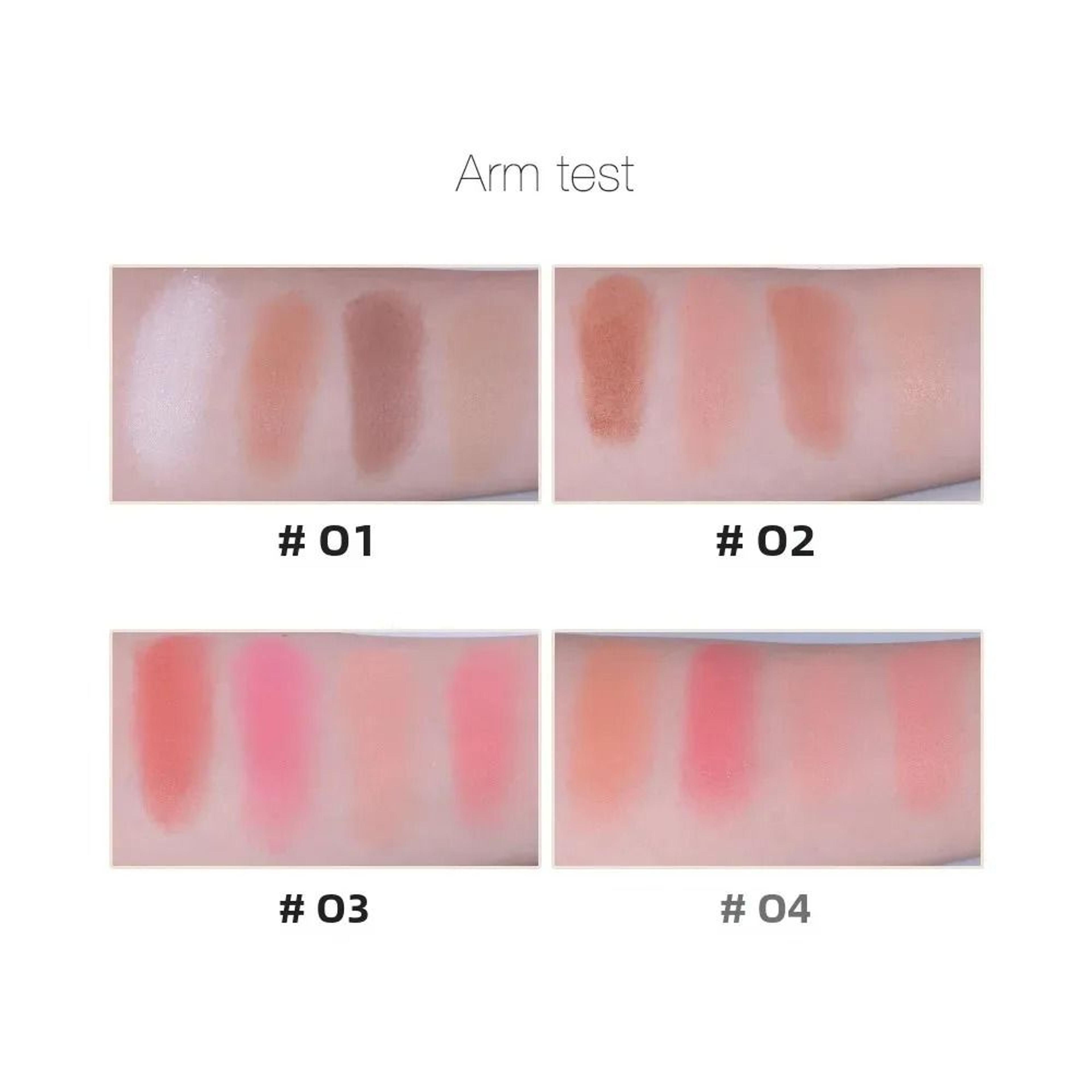 4Color Pro Sculpting Palette  LongLasting Contour Bronzer  Grooming Powder 4