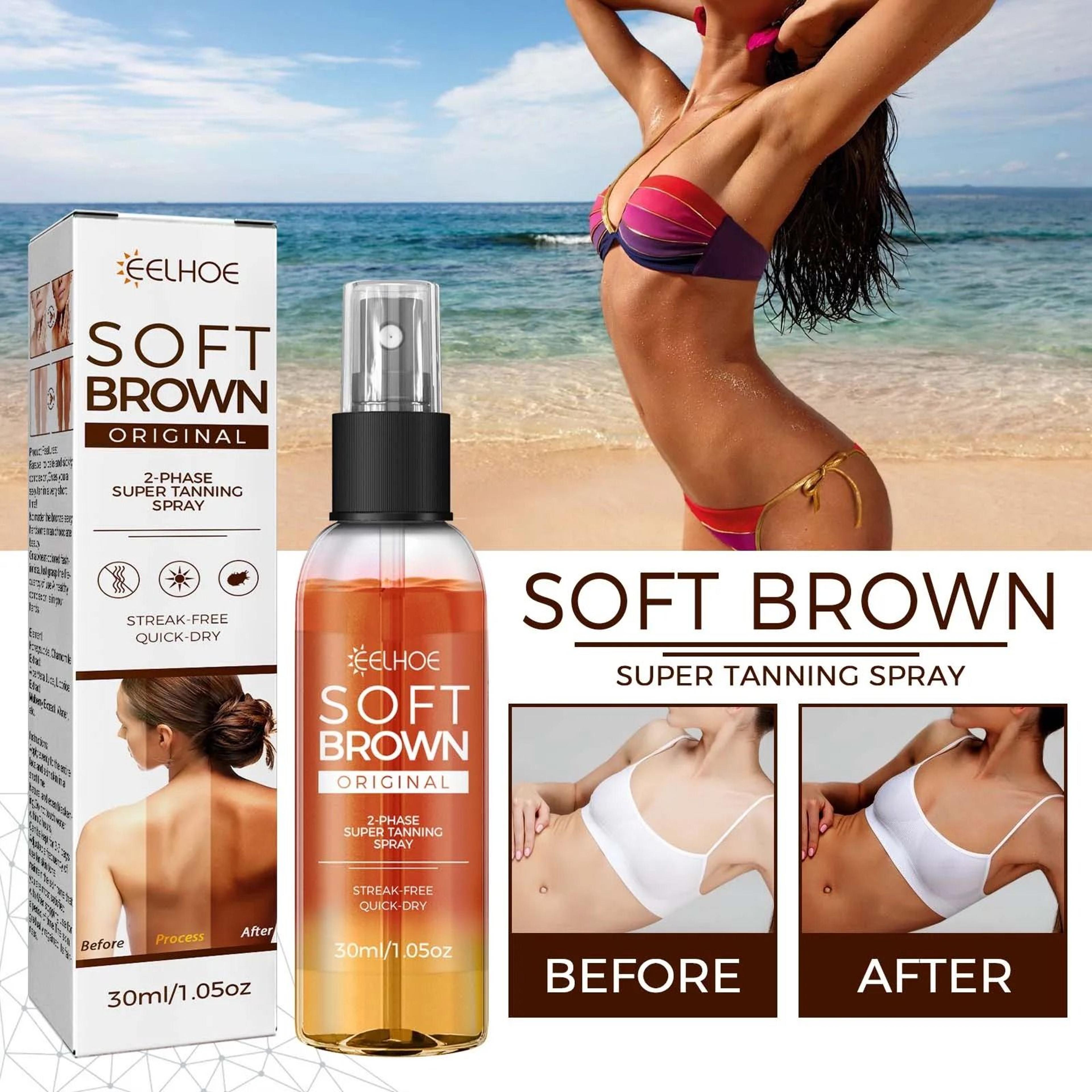 darker natural tanning spray – high-intensity sunless booster & bronzer