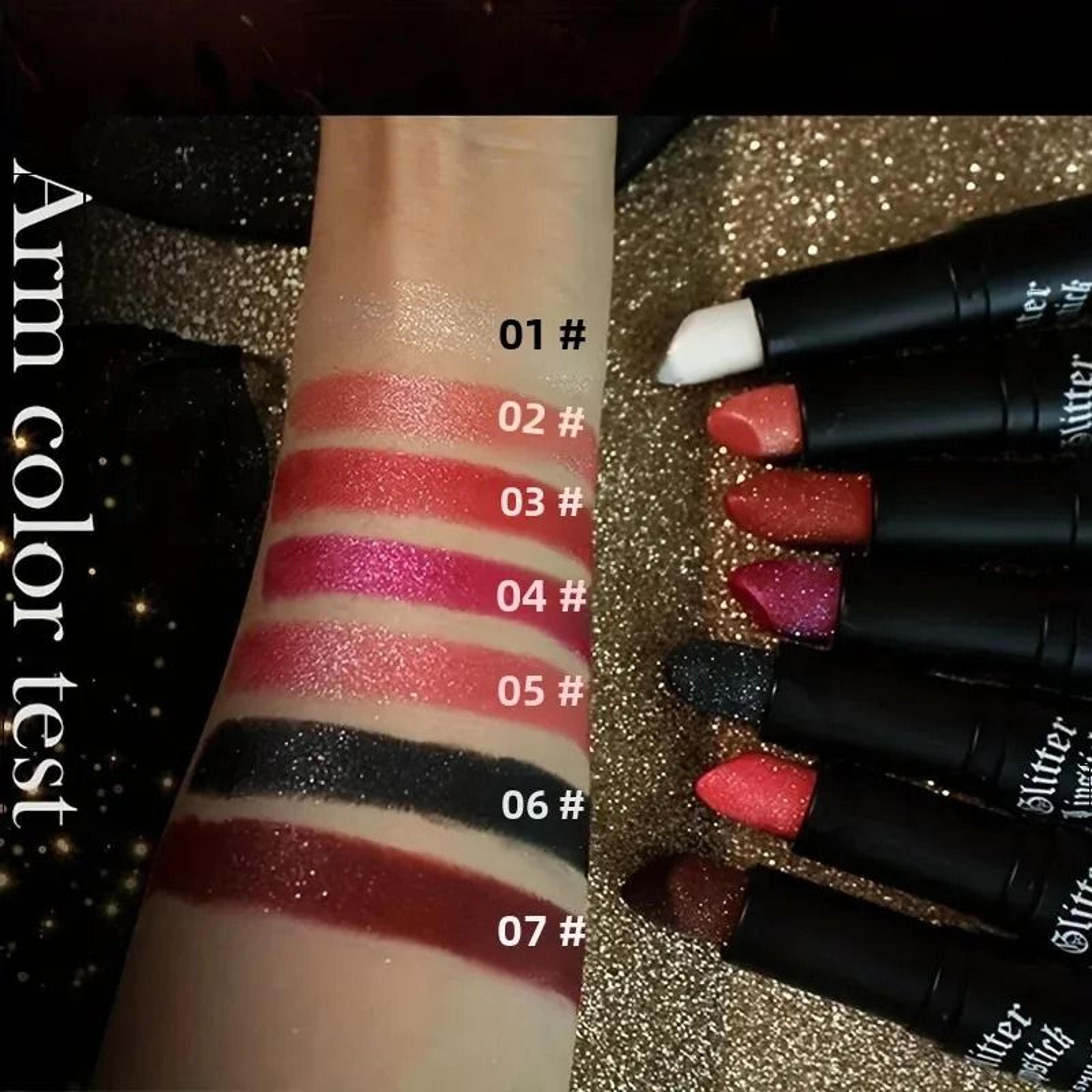 Diamond Shimmer Matte Glitter Lipstick 3