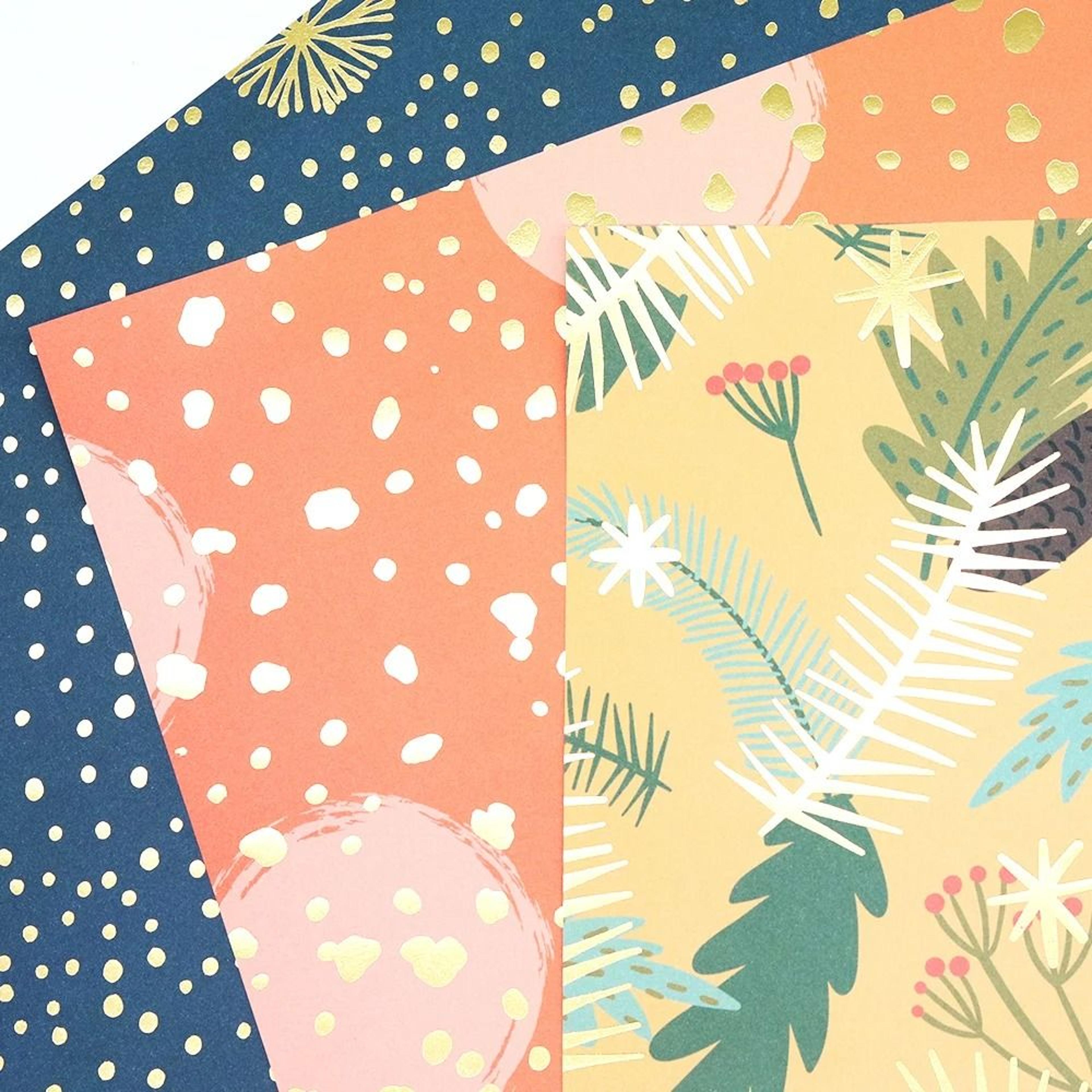 Designer Christmas Pattern Scrapbooking Paper Pack 4