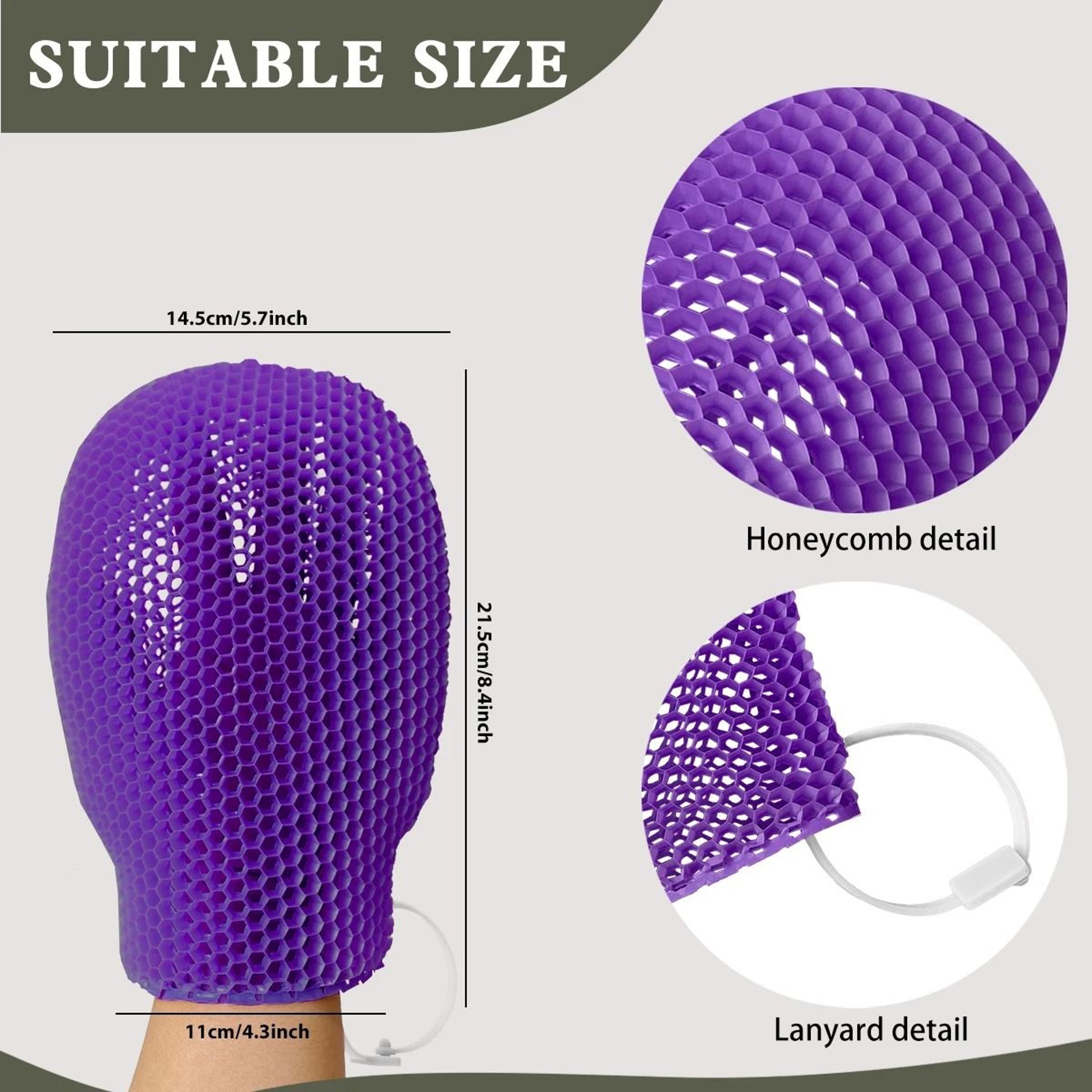Honeycomb TPU Gentle Scrubbing Gloves 10