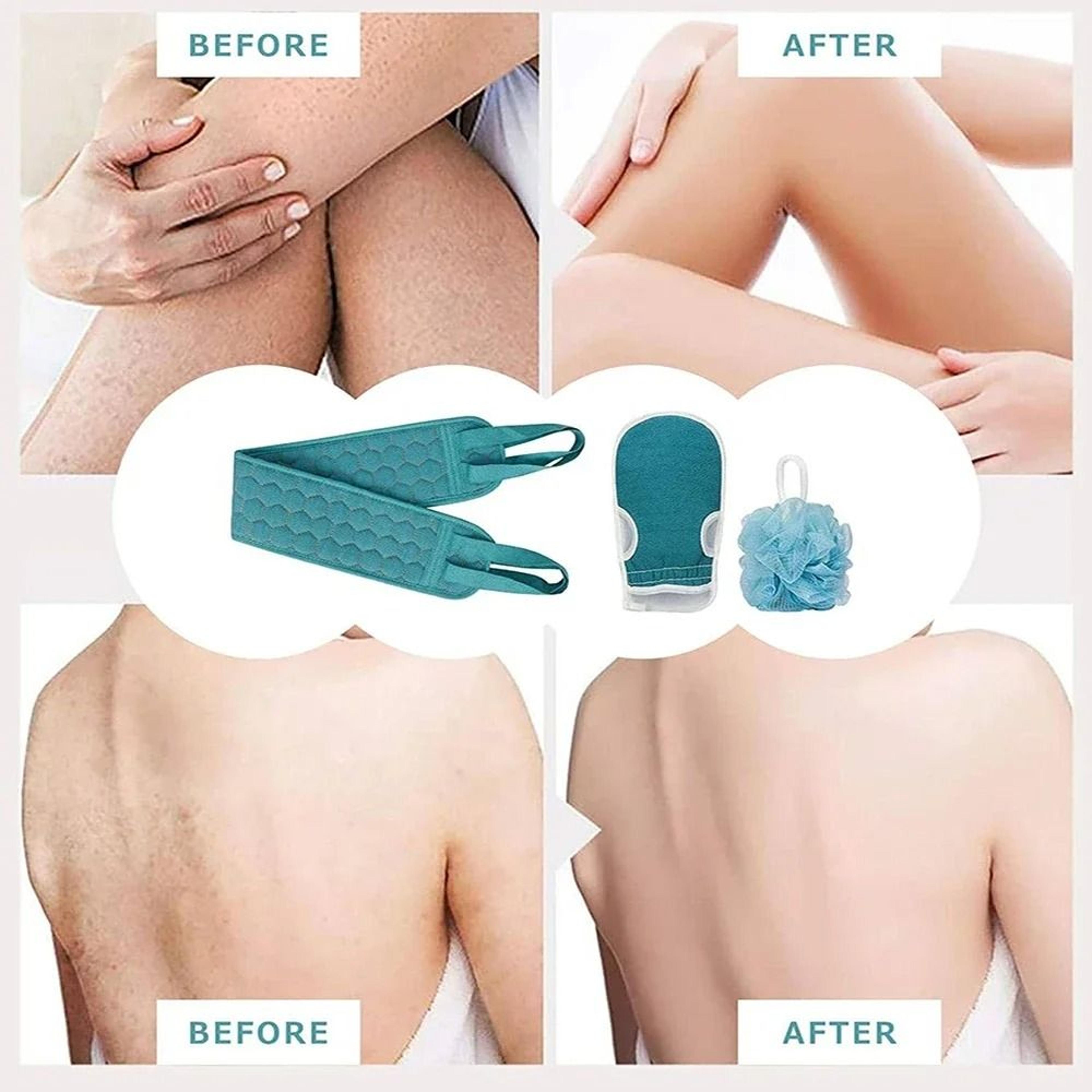 Complete 3Piece Exfoliating Body Scrubber Set 2