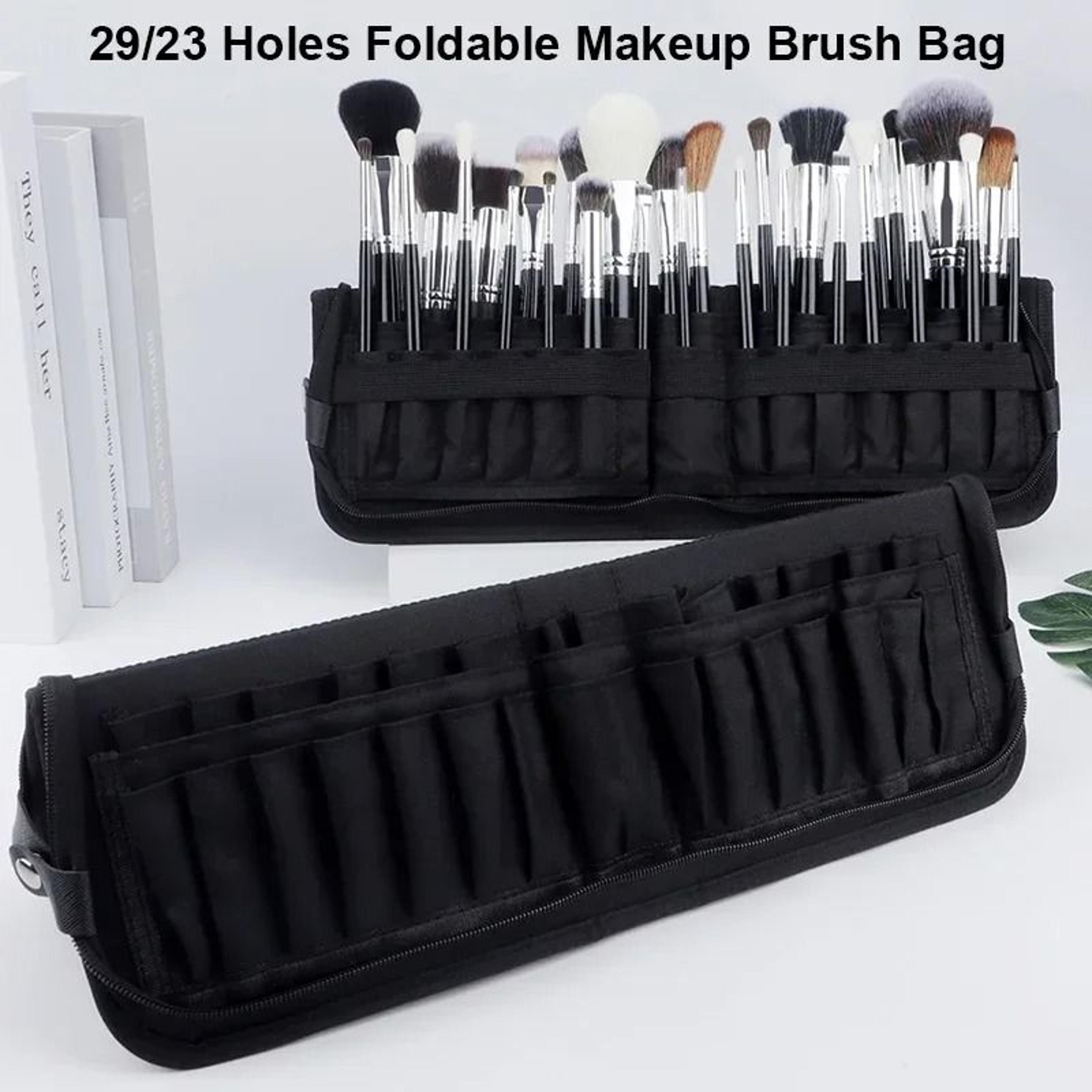 Foldable Makeup Brush Organizer Case 0