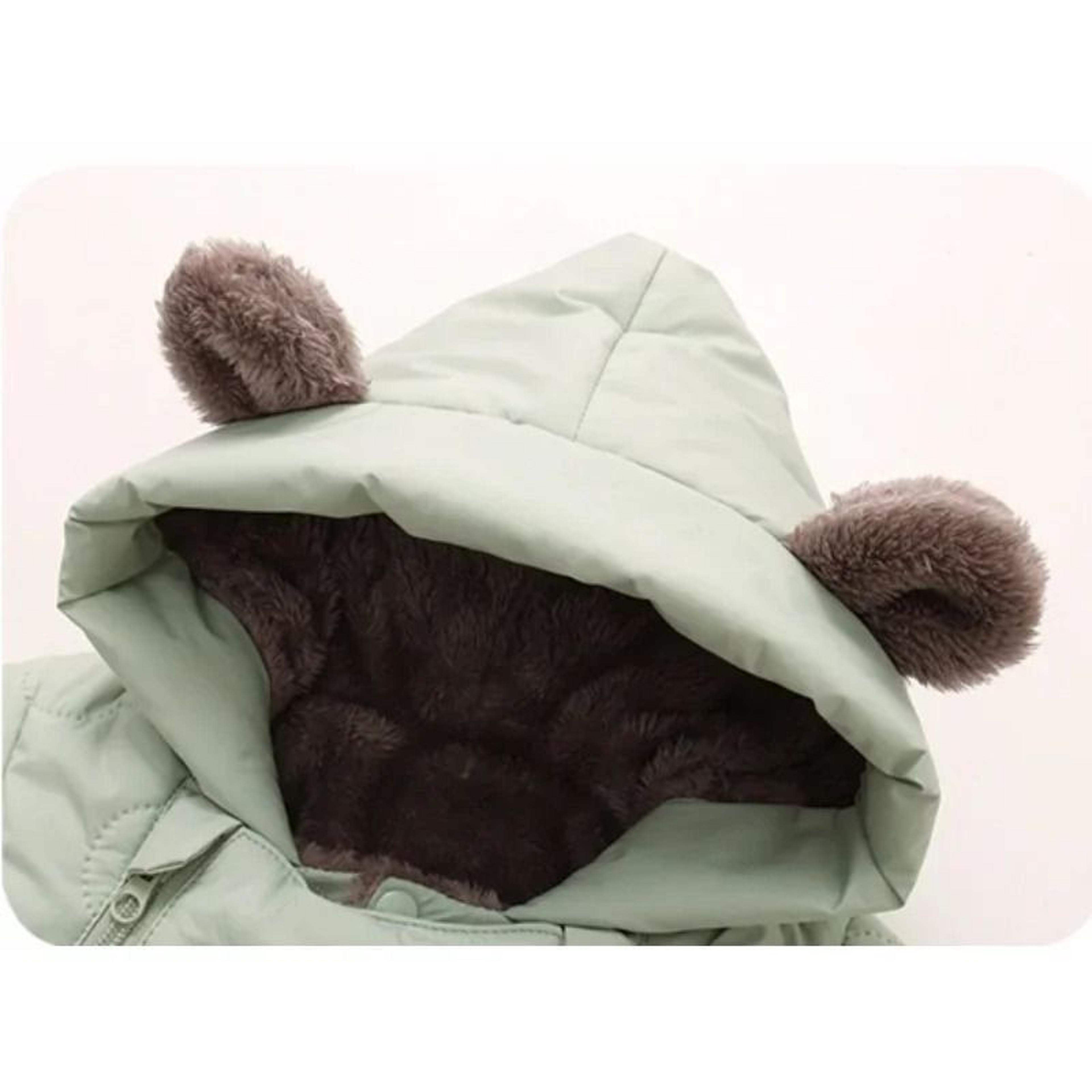 Thickened FleeceLined Bear Romper Snowsuit 5
